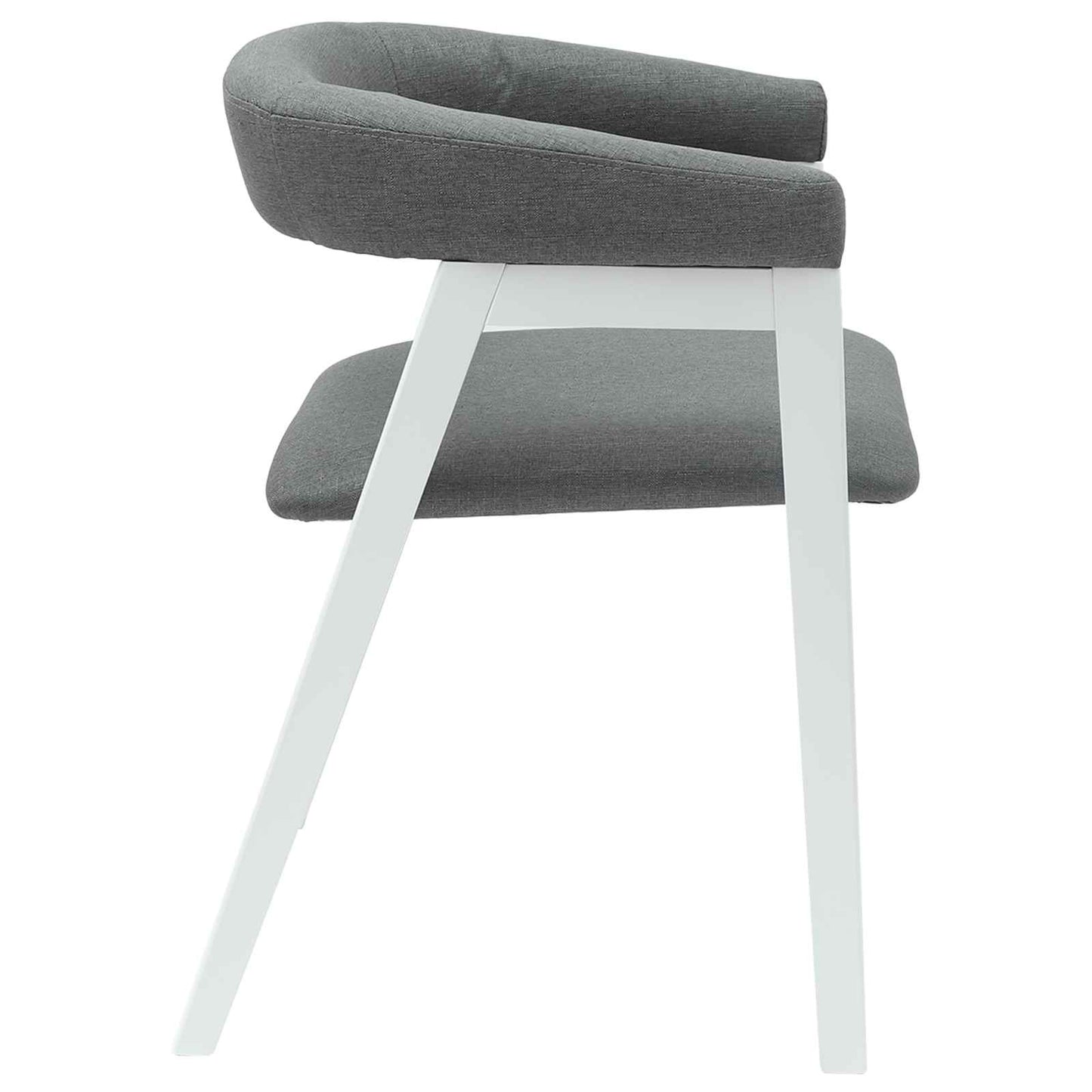 Eettafelstoelen 2 pcs Wit 54 x 57 x 73 cm Massief Rubberhout is nu te koop bij PeponiXL, paradijselijk wonen!