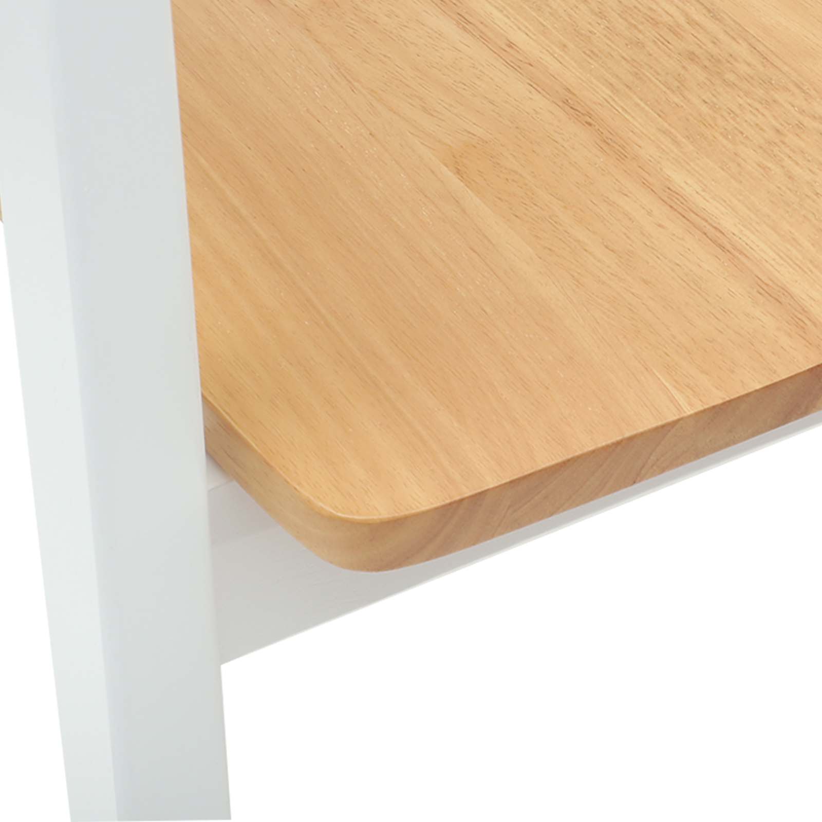 Eettafelstoelen 2 pcs Wit 54 x 57 x 73 cm Massief Rubberhout is nu te koop bij PeponiXL, paradijselijk wonen!