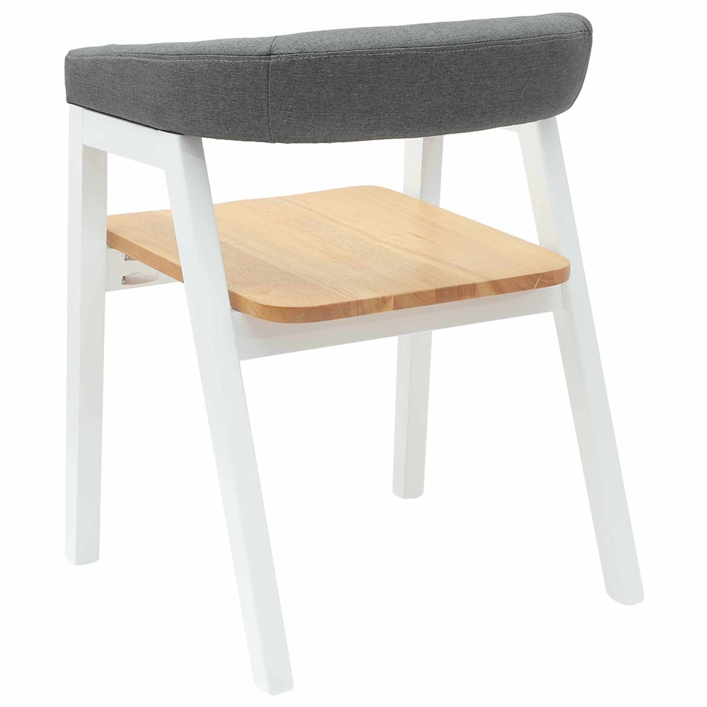 Eettafelstoelen 2 pcs Wit 54 x 57 x 73 cm Massief Rubberhout is nu te koop bij PeponiXL, paradijselijk wonen!