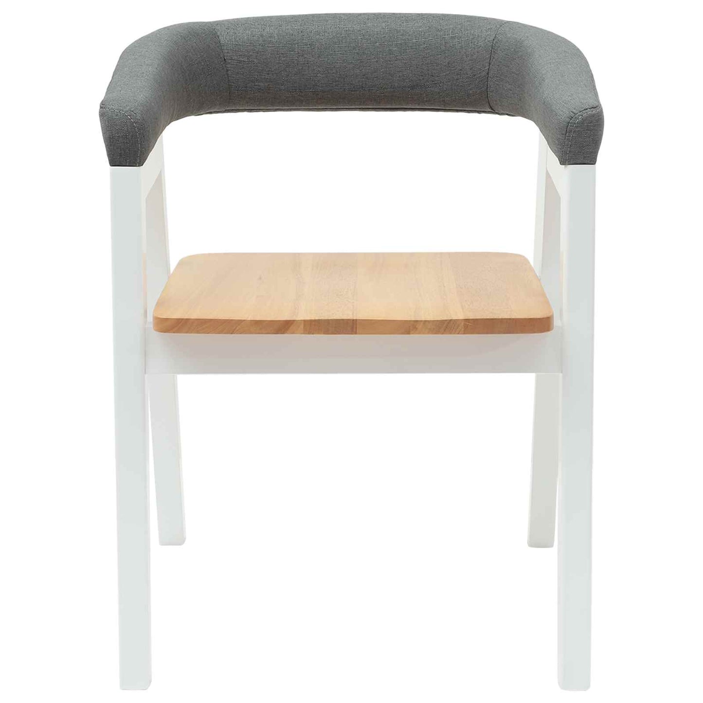 Eettafelstoelen 2 pcs Wit 54 x 57 x 73 cm Massief Rubberhout is nu te koop bij PeponiXL, paradijselijk wonen!