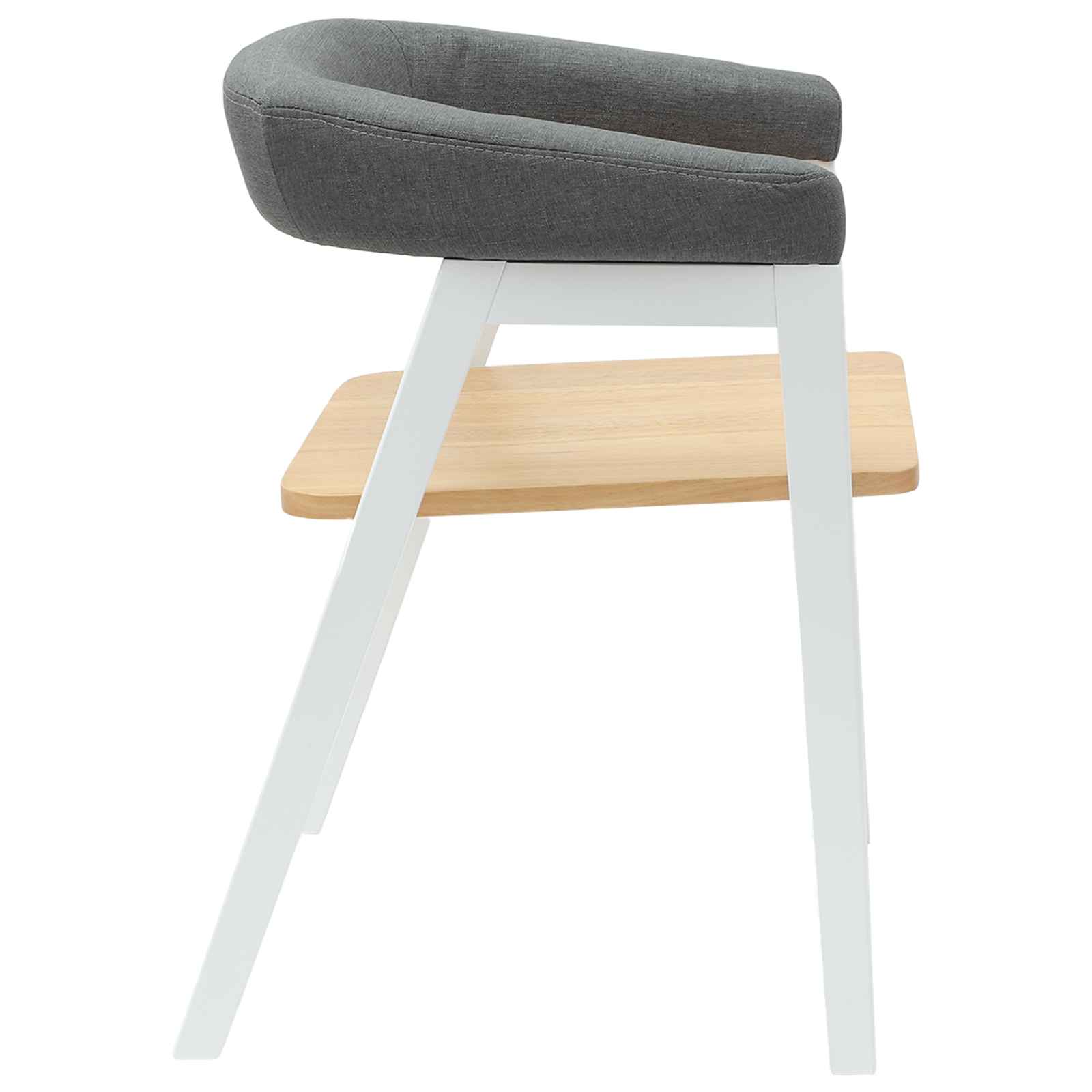 Eettafelstoelen 2 pcs Wit 54 x 57 x 73 cm Massief Rubberhout is nu te koop bij PeponiXL, paradijselijk wonen!