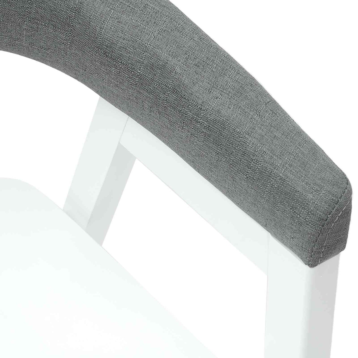 Eettafelstoelen 2 pcs Wit 54 x 57 x 73 cm Massief Rubberhout is nu te koop bij PeponiXL, paradijselijk wonen!