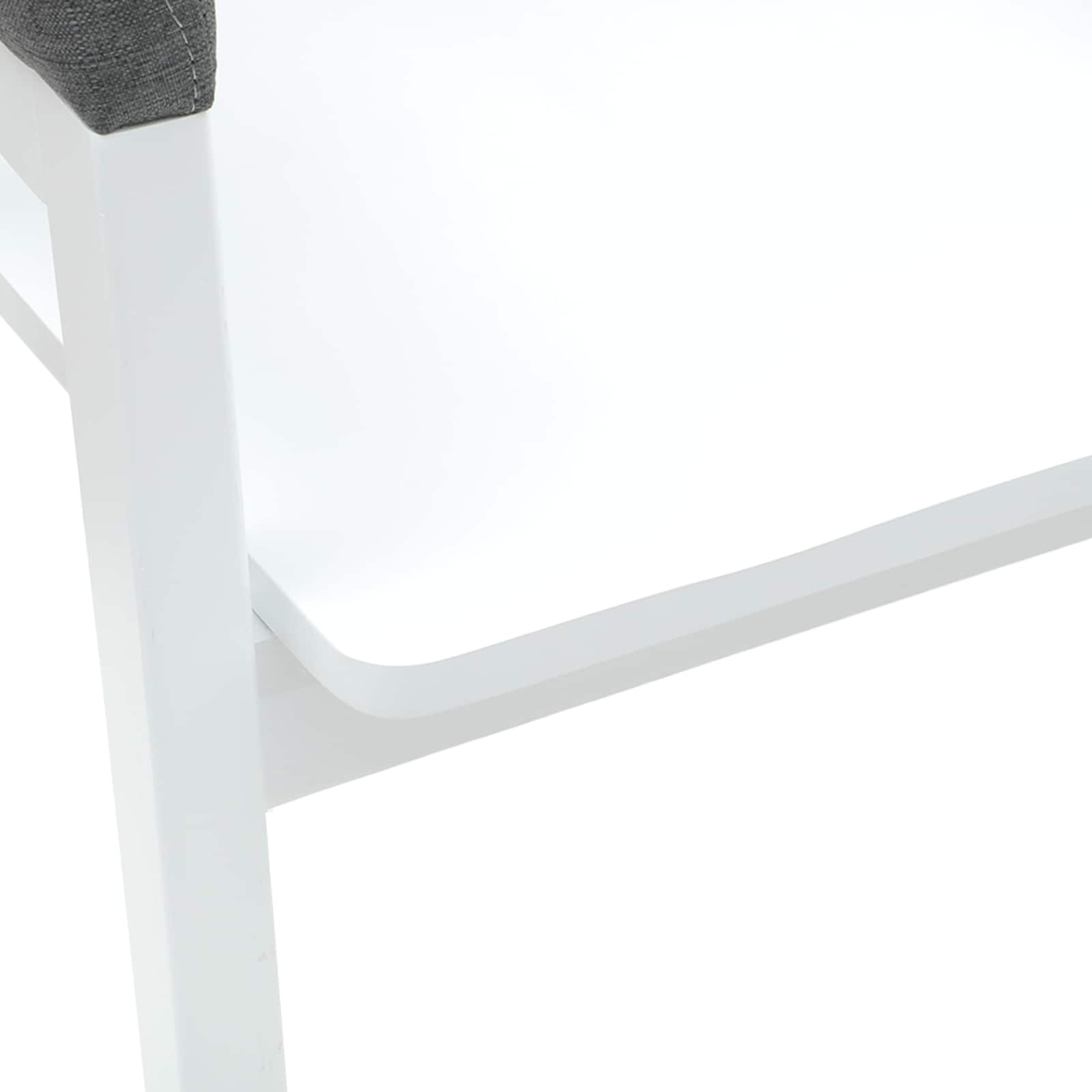 Eettafelstoelen 2 pcs Wit 54 x 57 x 73 cm Massief Rubberhout is nu te koop bij PeponiXL, paradijselijk wonen!