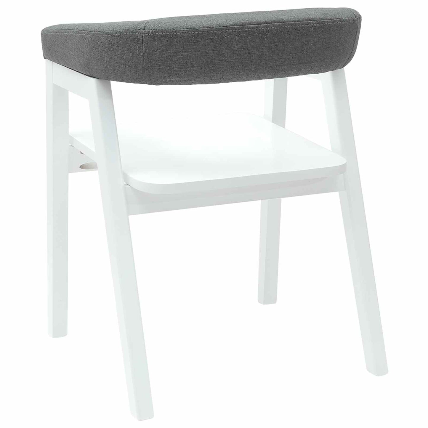 Eettafelstoelen 2 pcs Wit 54 x 57 x 73 cm Massief Rubberhout is nu te koop bij PeponiXL, paradijselijk wonen!