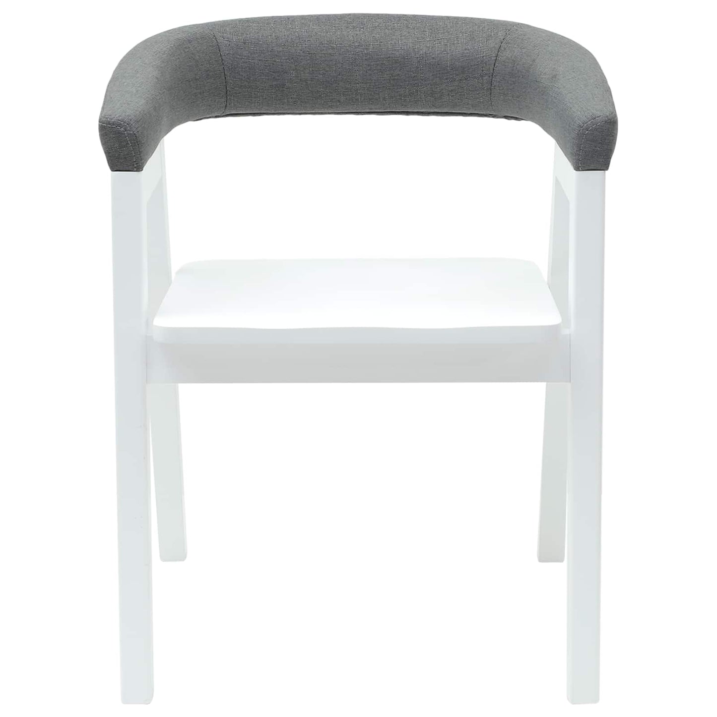 Eettafelstoelen 2 pcs Wit 54 x 57 x 73 cm Massief Rubberhout is nu te koop bij PeponiXL, paradijselijk wonen!