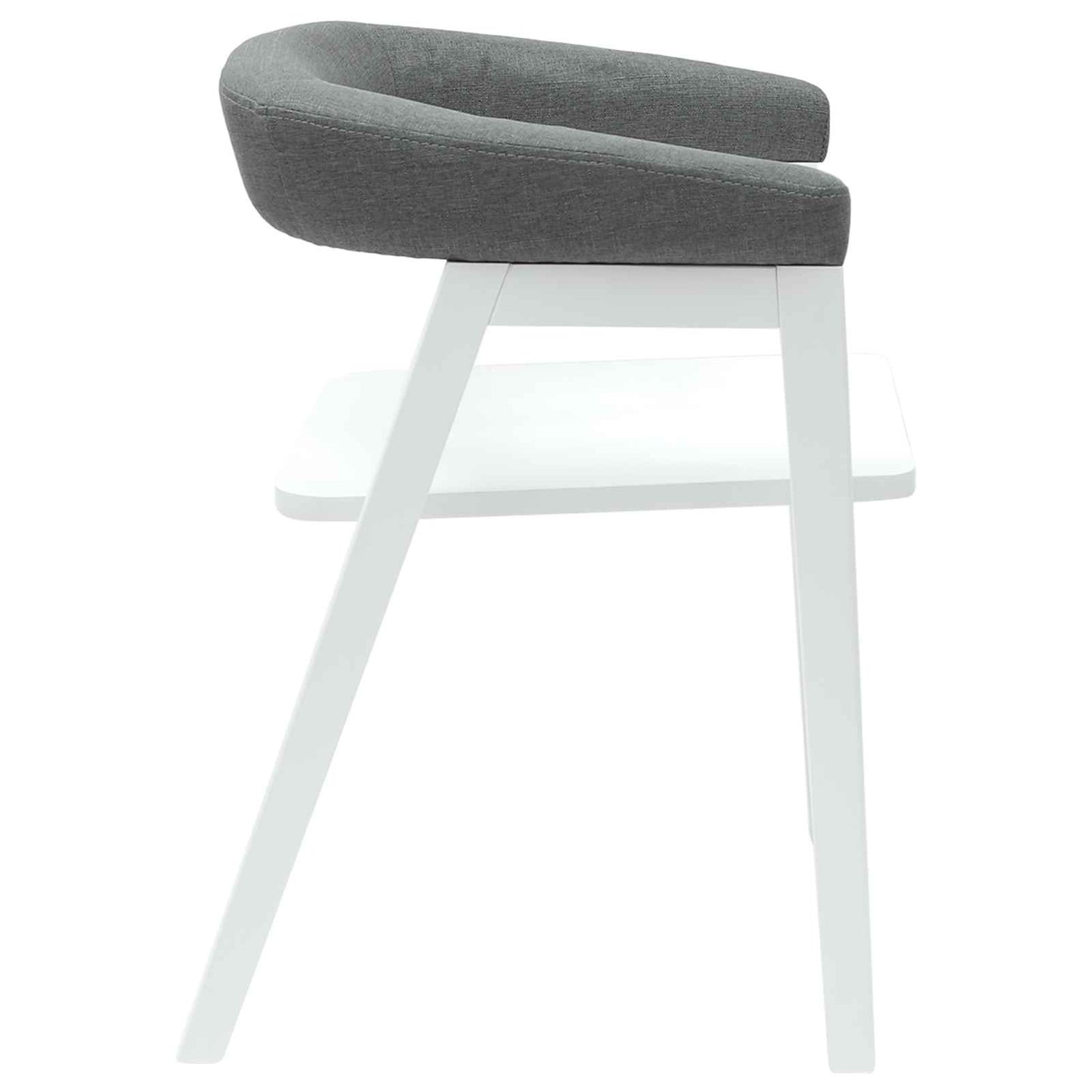 Eettafelstoelen 2 pcs Wit 54 x 57 x 73 cm Massief Rubberhout is nu te koop bij PeponiXL, paradijselijk wonen!