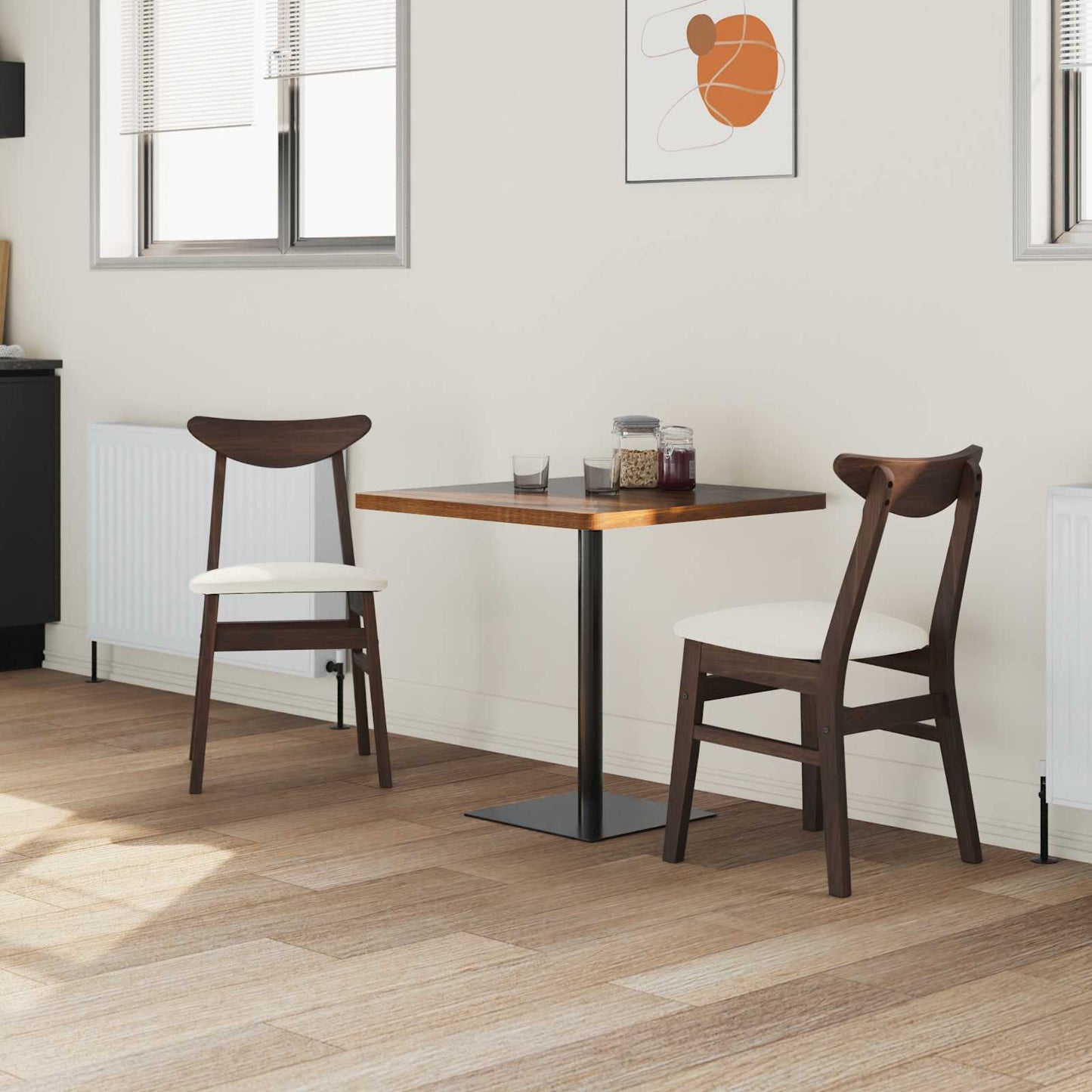 Eettafelstoelen 2 pcs Licht Bruin 42 x 47.5 x 81 cm is nu te koop bij PeponiXL, paradijselijk wonen!