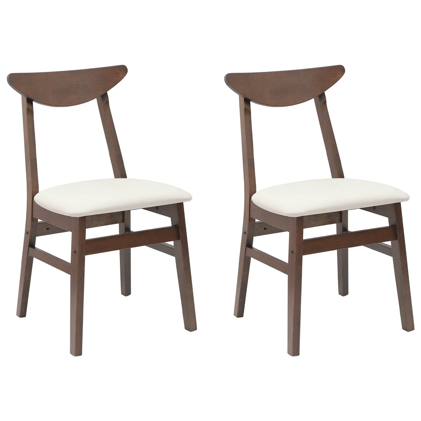 Eettafelstoelen 2 pcs Licht Bruin 42 x 47.5 x 81 cm is nu te koop bij PeponiXL, paradijselijk wonen!