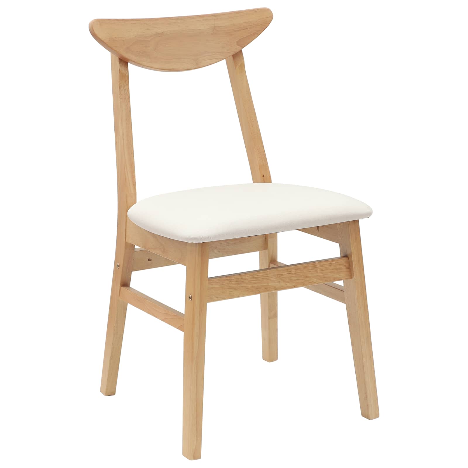 Eettafelstoelen 2 pcs Naturel 42 x 47.5 x 81 cm is nu te koop bij PeponiXL, paradijselijk wonen!