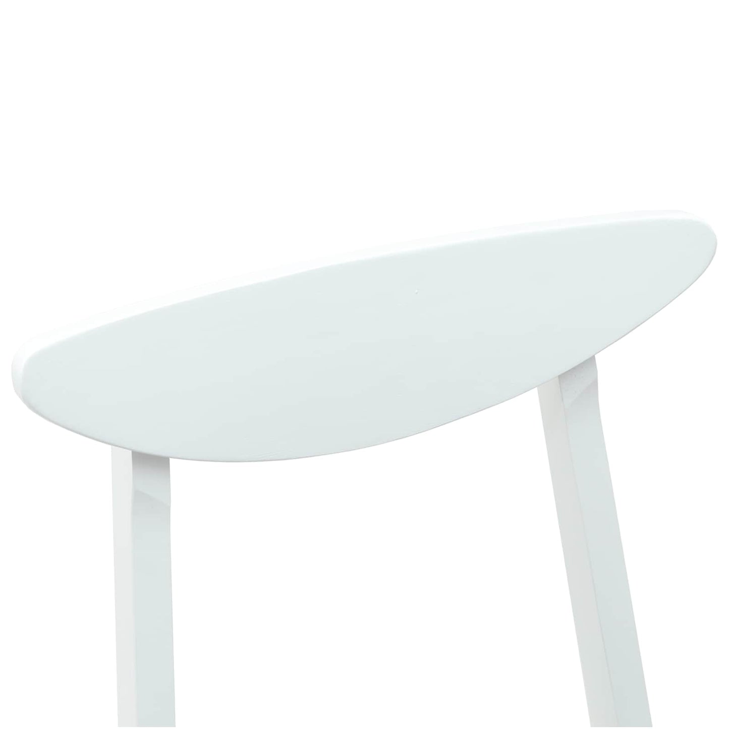 Eettafelstoelen 2 pcs Wit 42 x 47.5 x 81 cm Massief Rubberhout is nu te koop bij PeponiXL, paradijselijk wonen!
