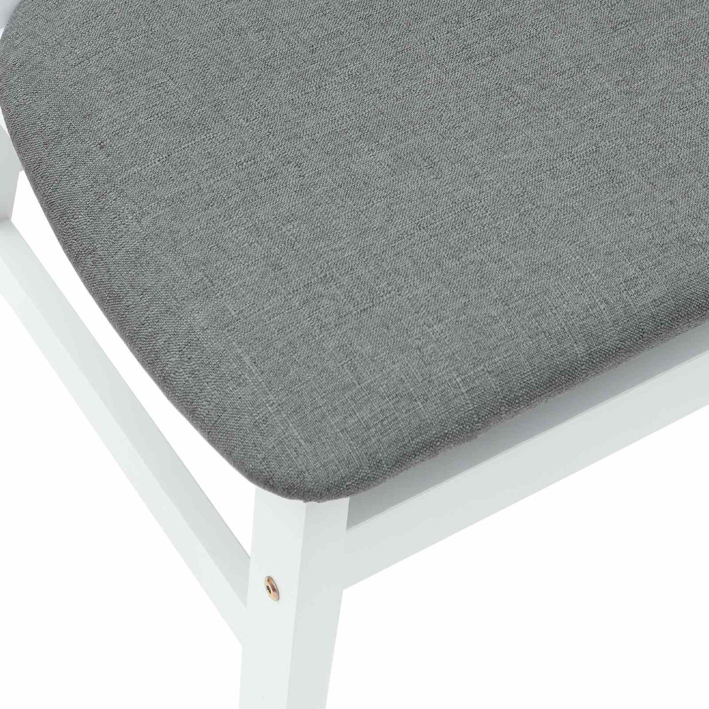 Eettafelstoelen 2 pcs Wit 42 x 47.5 x 81 cm Massief Rubberhout is nu te koop bij PeponiXL, paradijselijk wonen!