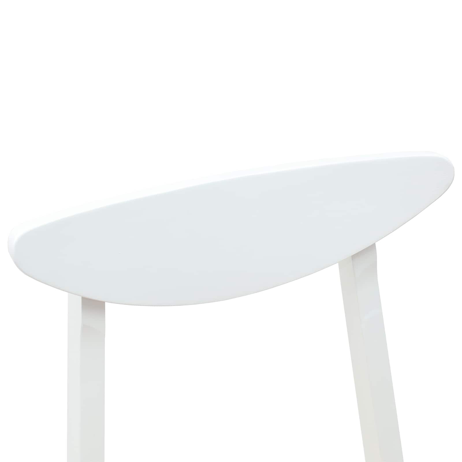 Eettafelstoelen 2 pcs Wit 42 x 47.5 x 81 cm Massief Rubberhout is nu te koop bij PeponiXL, paradijselijk wonen!