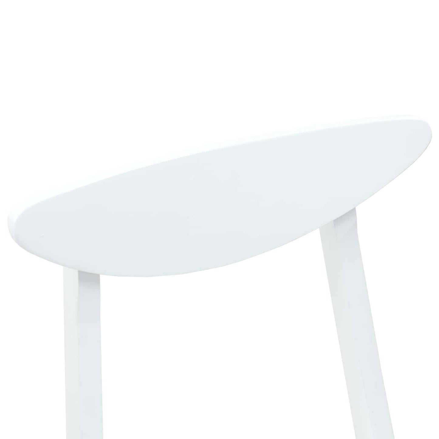 Eettafelstoelen 2 pcs Wit 42 x 47.5 x 81 cm Massief Rubberhout is nu te koop bij PeponiXL, paradijselijk wonen!