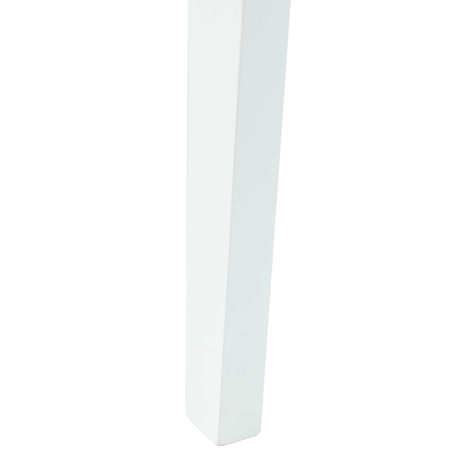 Eettafelstoelen 2 pcs Wit 42 x 47.5 x 81 cm Massief Rubberhout is nu te koop bij PeponiXL, paradijselijk wonen!