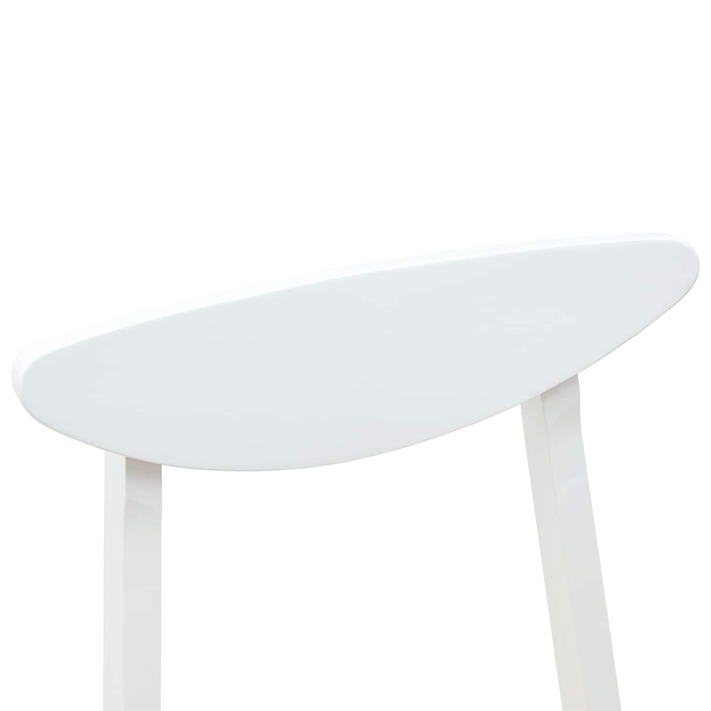 Eettafelstoelen 2 pcs Wit 42 x 47.5 x 81 cm Massief Rubberhout is nu te koop bij PeponiXL, paradijselijk wonen!