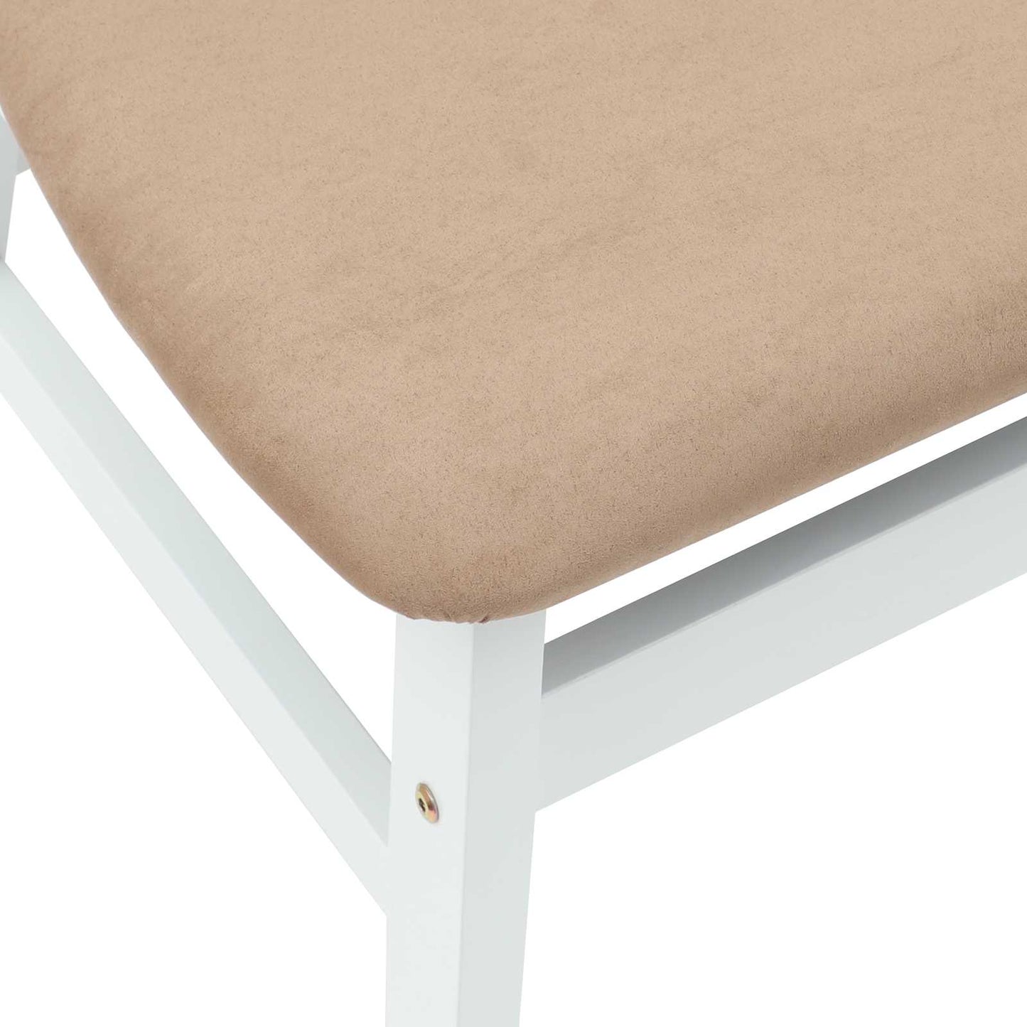 Eettafelstoelen 2 pcs Wit 42 x 47.5 x 81 cm Massief Rubberhout is nu te koop bij PeponiXL, paradijselijk wonen!