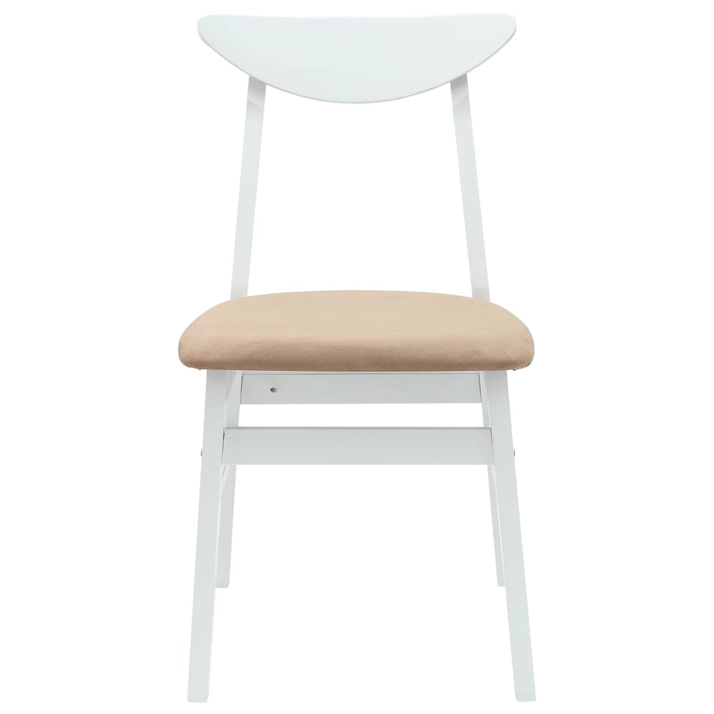 Eettafelstoelen 2 pcs Wit 42 x 47.5 x 81 cm Massief Rubberhout is nu te koop bij PeponiXL, paradijselijk wonen!