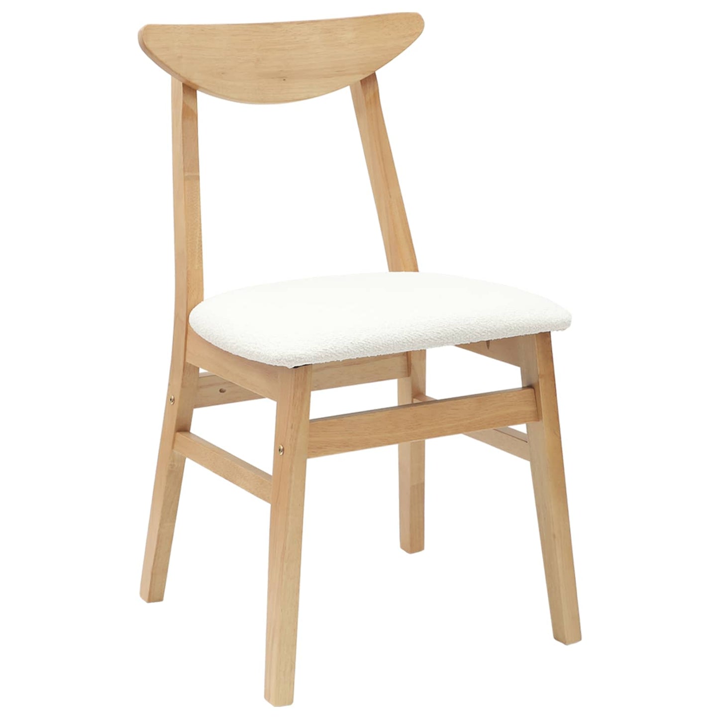 Eettafelstoelen 2 pcs Naturel 42 x 47.5 x 81 cm is nu te koop bij PeponiXL, paradijselijk wonen!