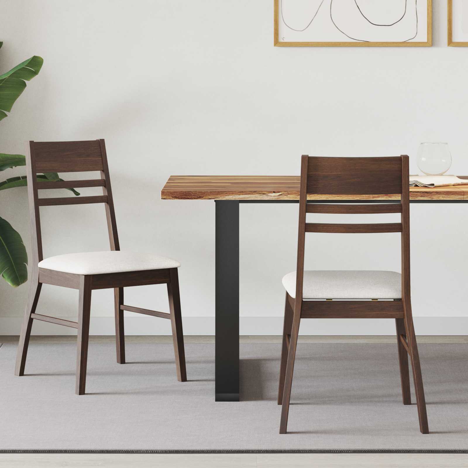Eettafelstoelen 2 pcs Licht Bruin 43 x 54 x 89 cm is nu te koop bij PeponiXL, paradijselijk wonen!