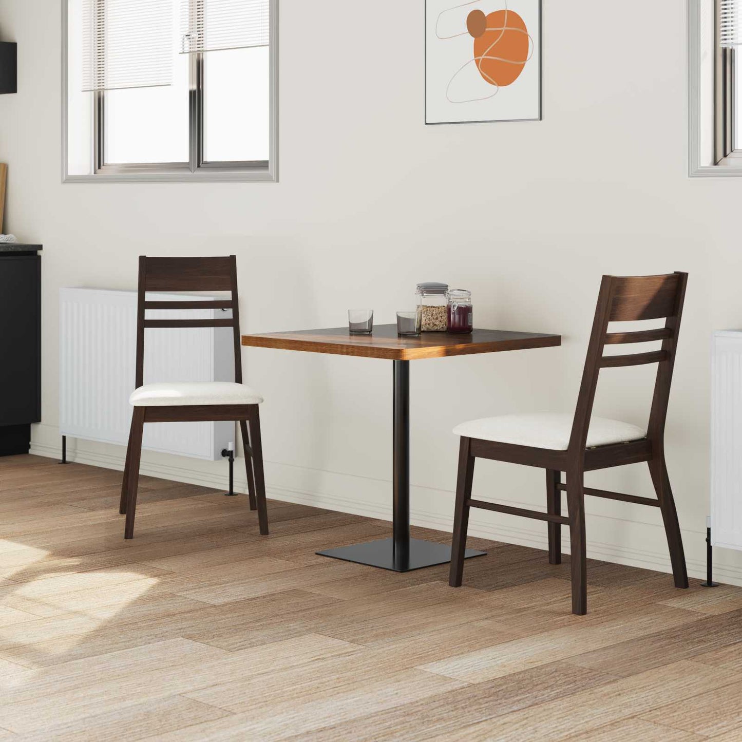 Eettafelstoelen 2 pcs Licht Bruin 43 x 54 x 89 cm is nu te koop bij PeponiXL, paradijselijk wonen!