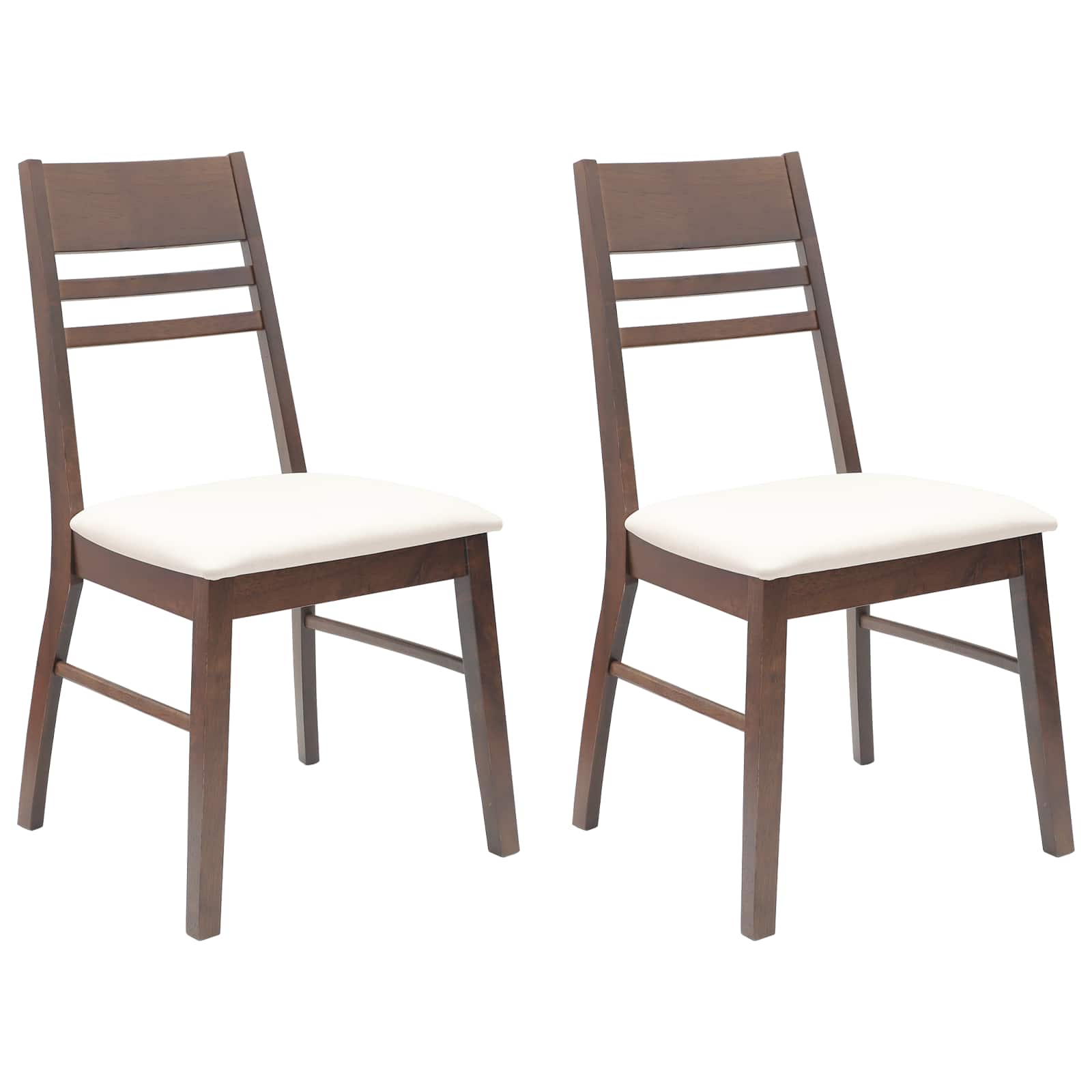 Eettafelstoelen 2 pcs Licht Bruin 43 x 54 x 89 cm is nu te koop bij PeponiXL, paradijselijk wonen!