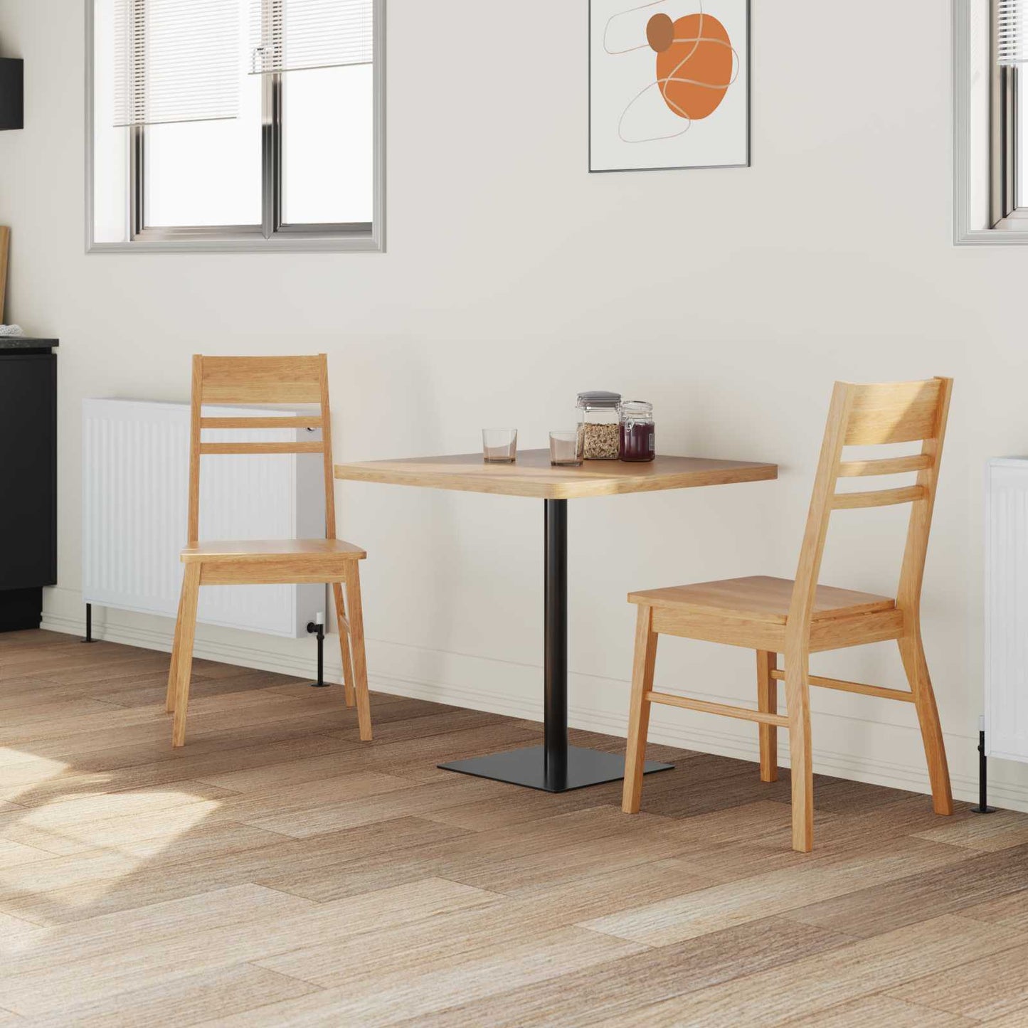 Eettafelstoelen 2 pcs Naturel 43 x 54 x 89 cm is nu te koop bij PeponiXL, paradijselijk wonen!