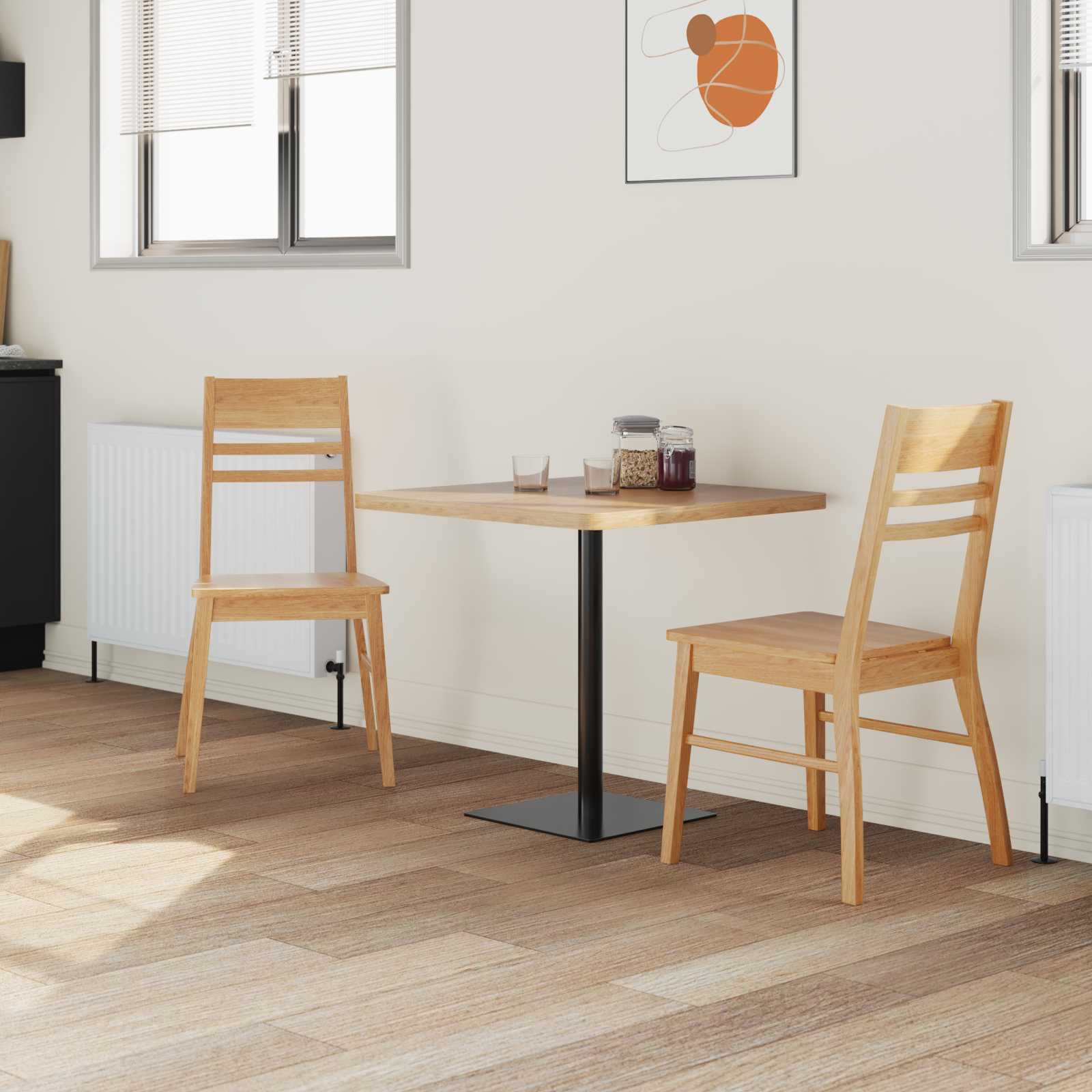 Eettafelstoelen 2 pcs Naturel 43 x 54 x 89 cm is nu te koop bij PeponiXL, paradijselijk wonen!