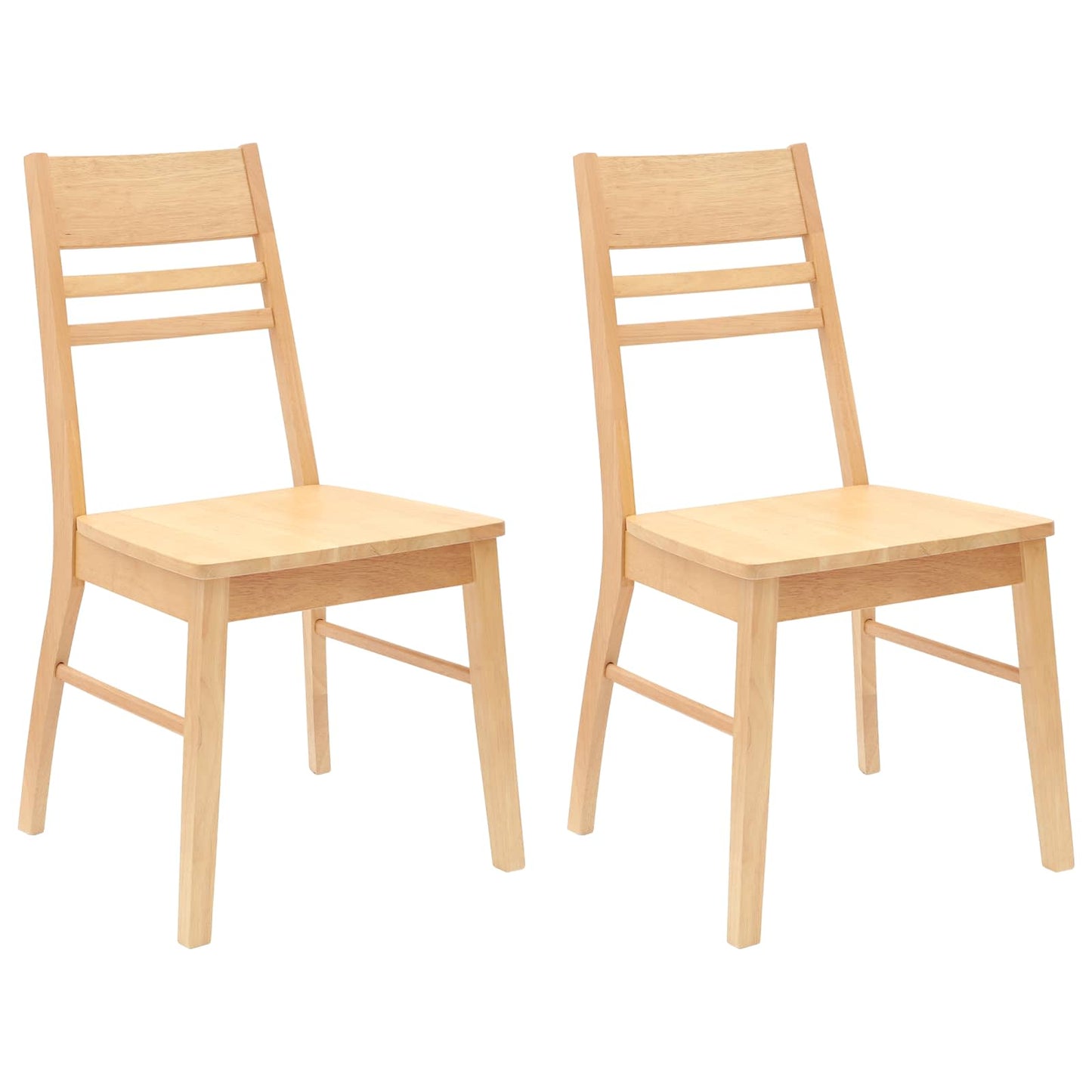 Eettafelstoelen 2 pcs Naturel 43 x 54 x 89 cm is nu te koop bij PeponiXL, paradijselijk wonen!
