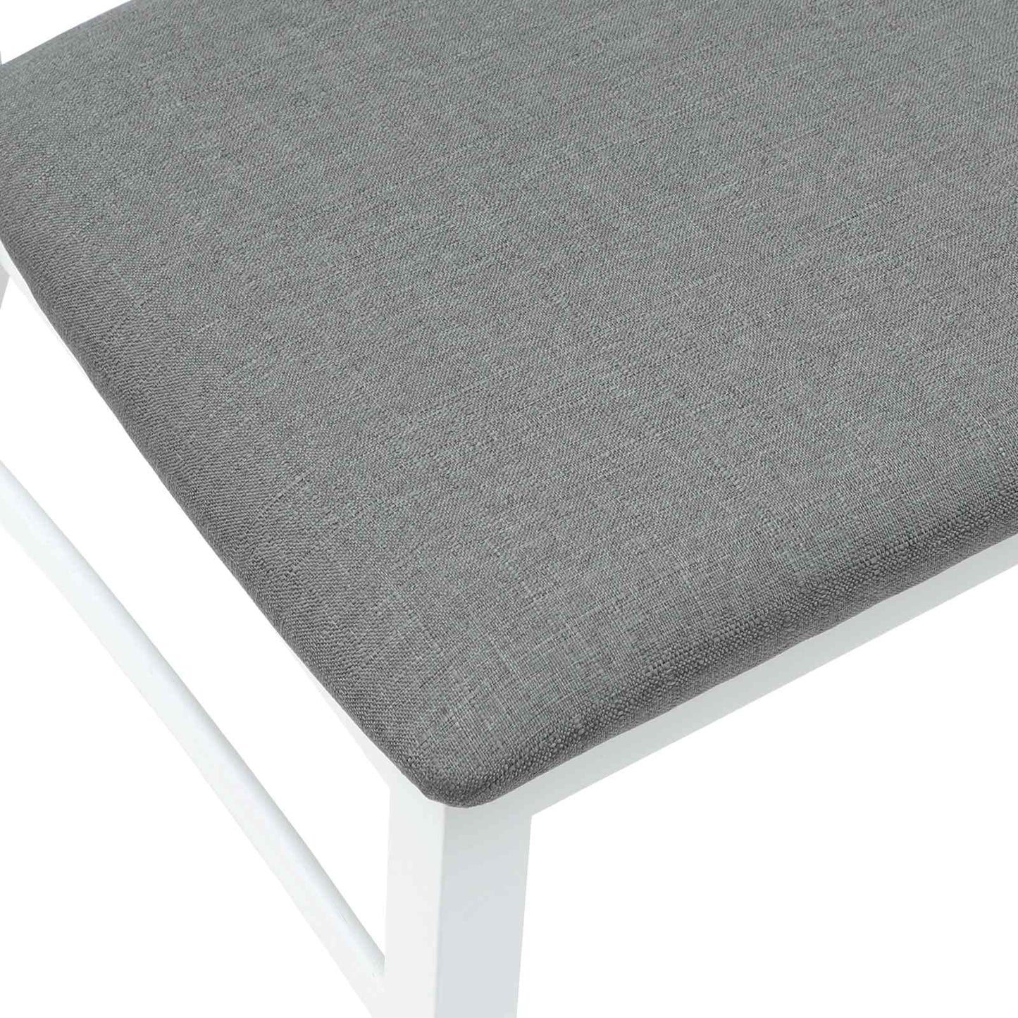 Eettafelstoelen 2 pcs Wit 43 x 54 x 89 cm Massief Rubberhout is nu te koop bij PeponiXL, paradijselijk wonen!