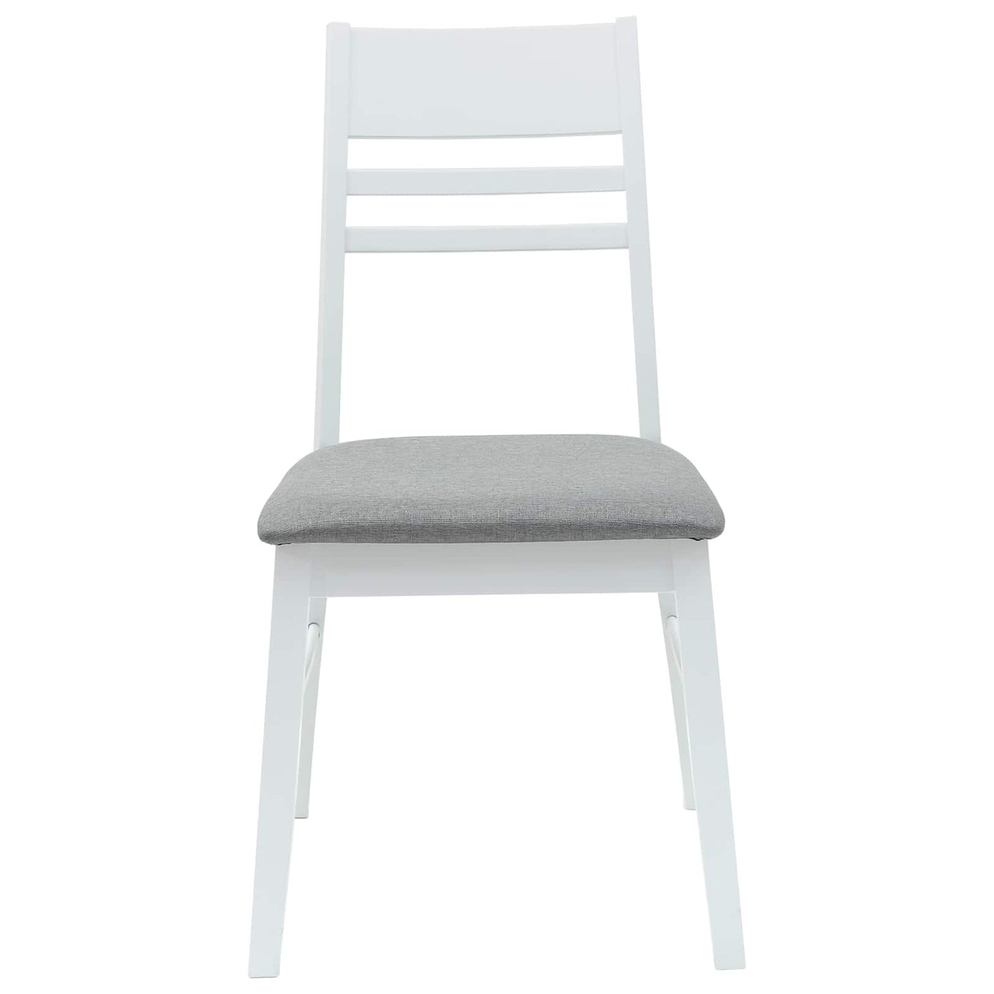 Eettafelstoelen 2 pcs Wit 43 x 54 x 89 cm Massief Rubberhout is nu te koop bij PeponiXL, paradijselijk wonen!