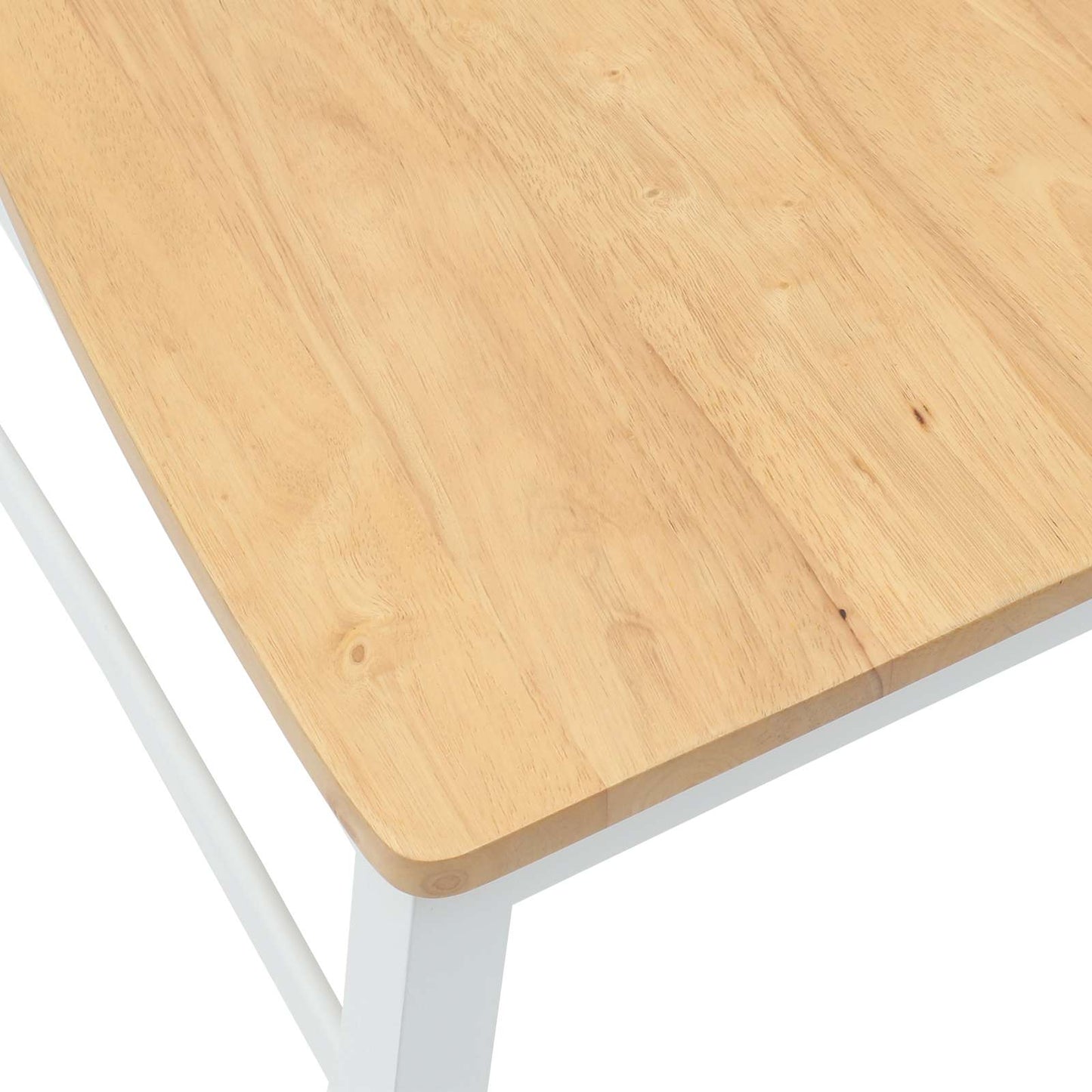 Eettafelstoelen 2 pcs Wit 43 x 54 x 89 cm Massief Rubberhout is nu te koop bij PeponiXL, paradijselijk wonen!