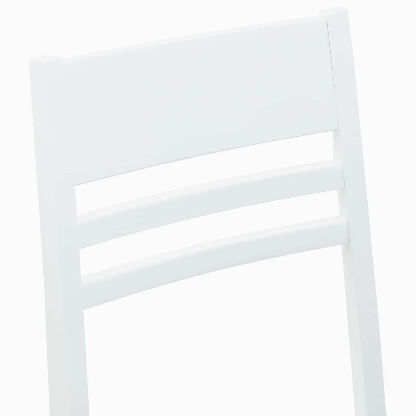 Eettafelstoelen 2 pcs Wit 43 x 54 x 89 cm Massief Rubberhout is nu te koop bij PeponiXL, paradijselijk wonen!
