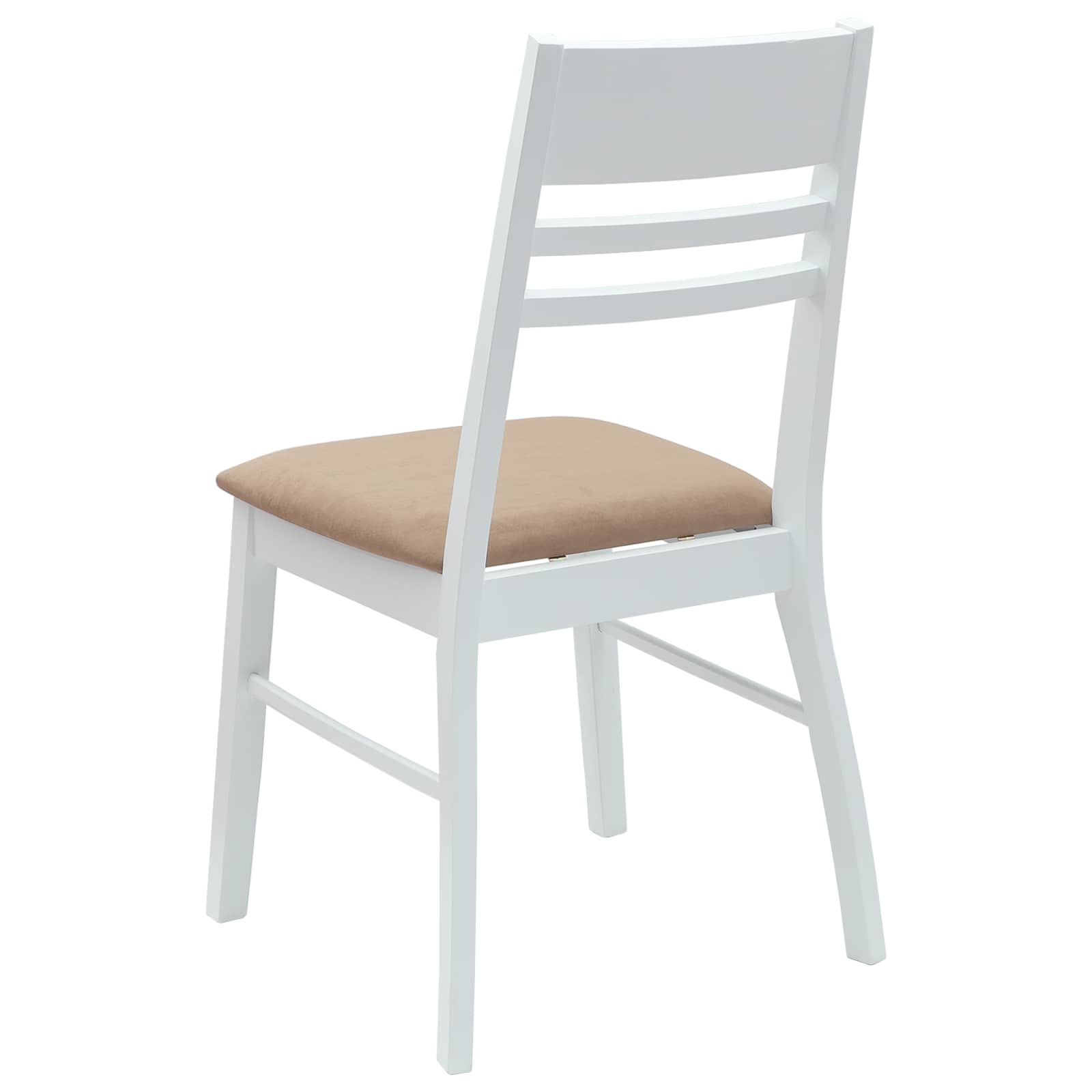 Eettafelstoelen 2 pcs Wit 43 x 54 x 89 cm Massief Rubberhout is nu te koop bij PeponiXL, paradijselijk wonen!