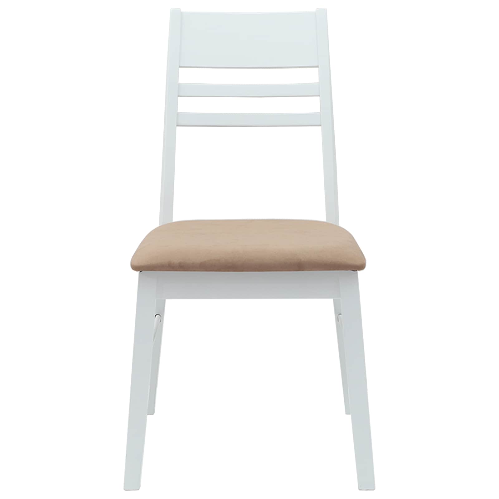 Eettafelstoelen 2 pcs Wit 43 x 54 x 89 cm Massief Rubberhout is nu te koop bij PeponiXL, paradijselijk wonen!