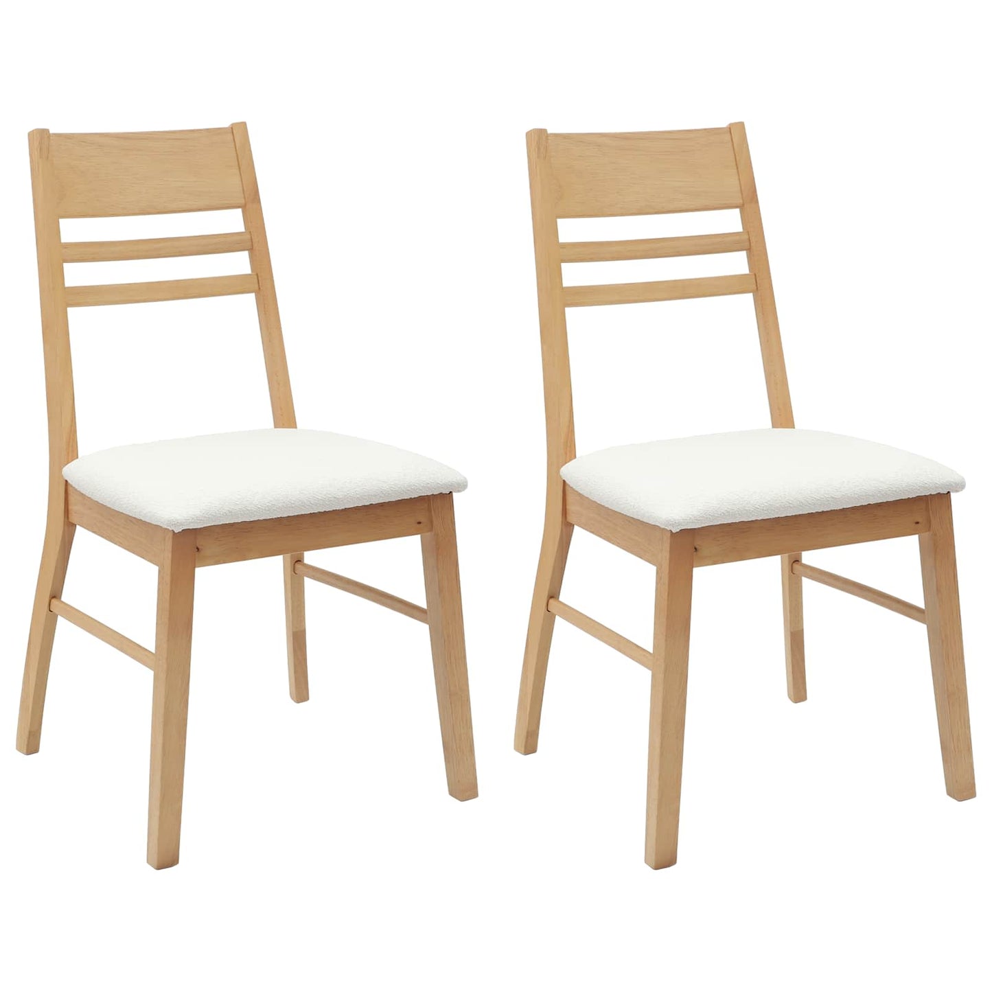 Eettafelstoelen 2 pcs Naturel 43 x 54 x 89 cm is nu te koop bij PeponiXL, paradijselijk wonen!