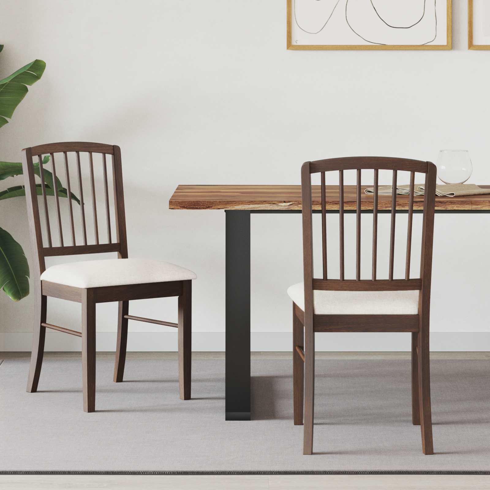 Eettafelstoelen 2 pcs Licht Bruin 50 x 52,5 x 91 cm is nu te koop bij PeponiXL, paradijselijk wonen!