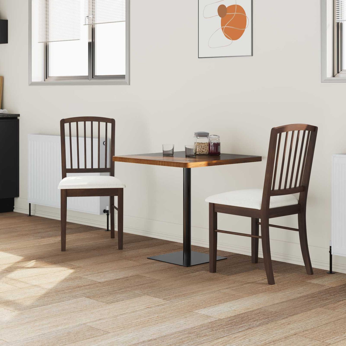 Eettafelstoelen 2 pcs Licht Bruin 50 x 52,5 x 91 cm is nu te koop bij PeponiXL, paradijselijk wonen!