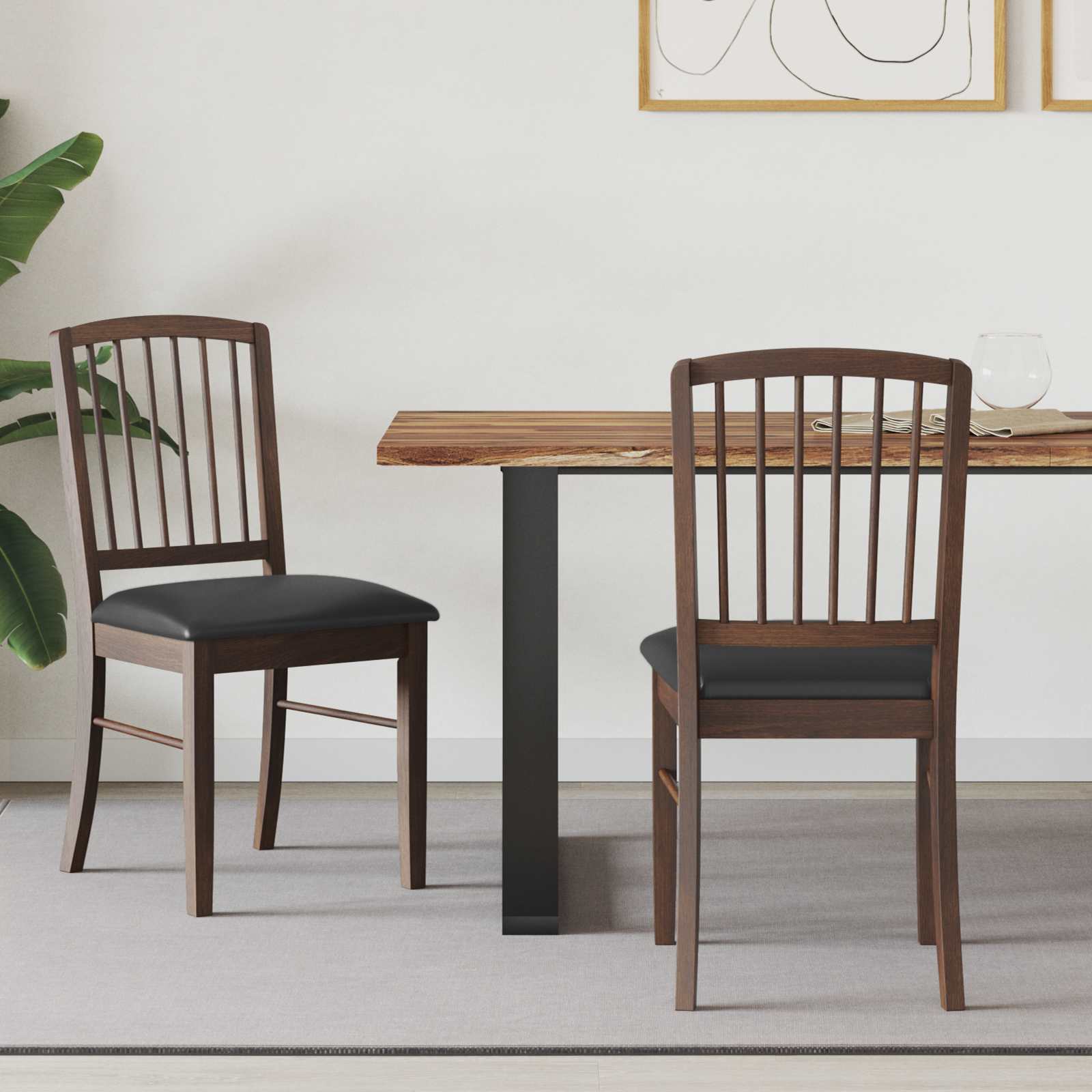 Eettafelstoelen 2 pcs Licht Bruin 50 x 52,5 x 91 cm is nu te koop bij PeponiXL, paradijselijk wonen!