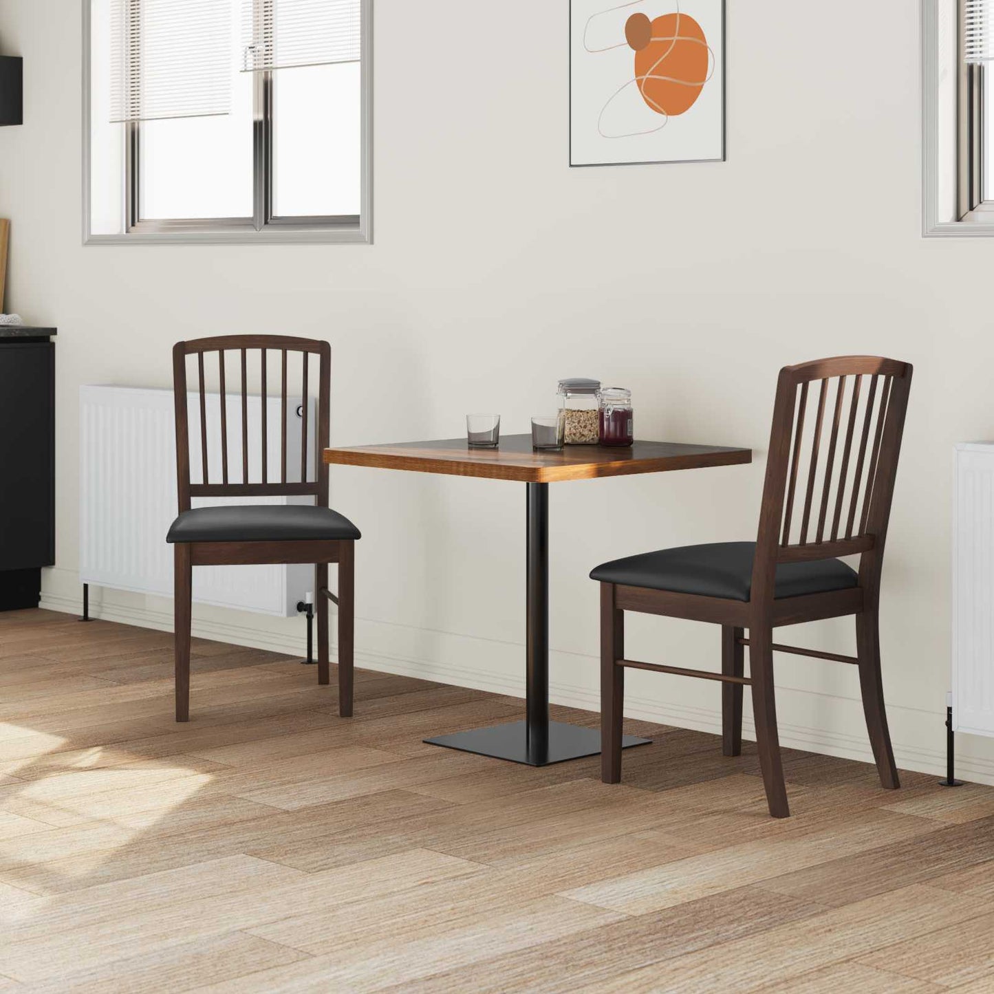 Eettafelstoelen 2 pcs Licht Bruin 50 x 52,5 x 91 cm is nu te koop bij PeponiXL, paradijselijk wonen!