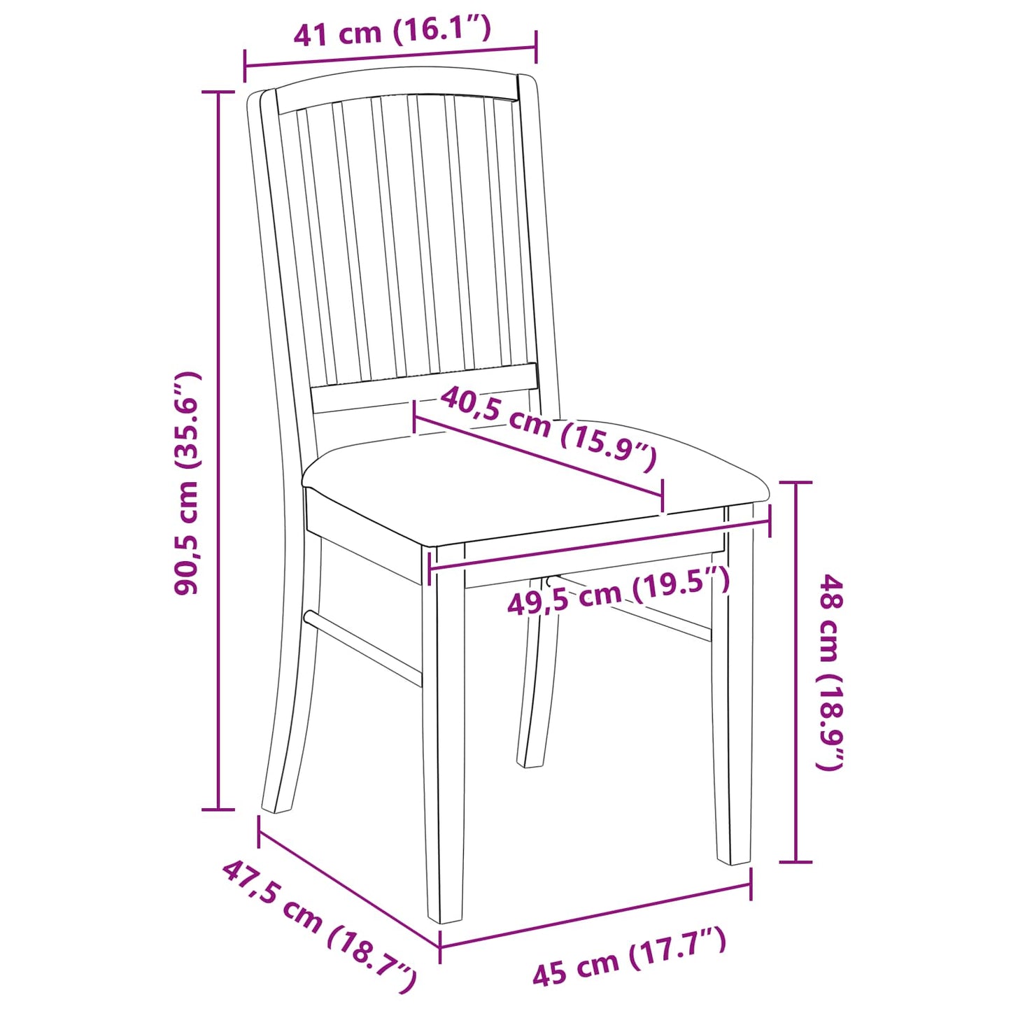 Eettafelstoelen 2 pcs Licht Bruin 50 x 52,5 x 91 cm is nu te koop bij PeponiXL, paradijselijk wonen!
