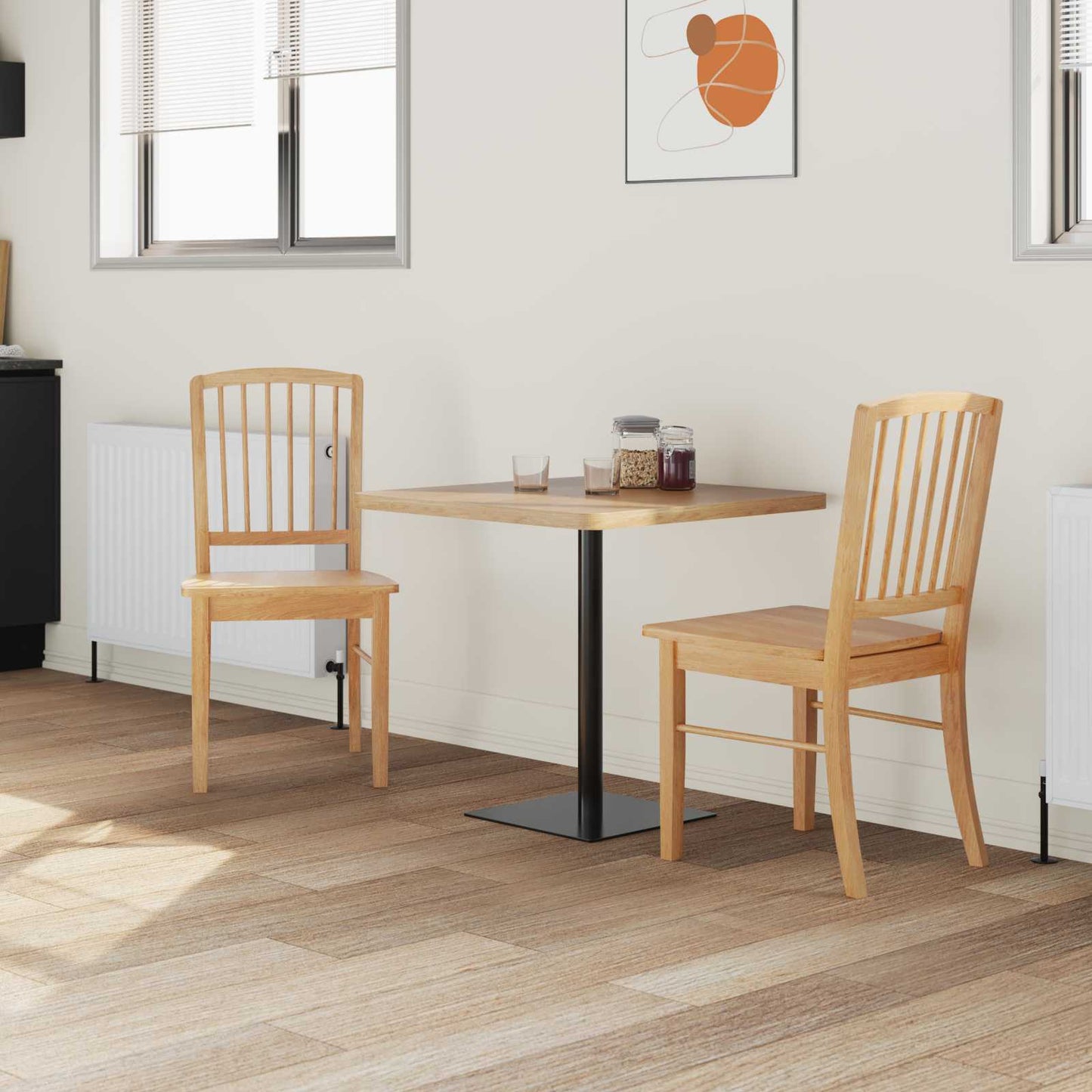 Eettafelstoelen 2 pcs Naturel 50 x 52,5 x 91 cm is nu te koop bij PeponiXL, paradijselijk wonen!