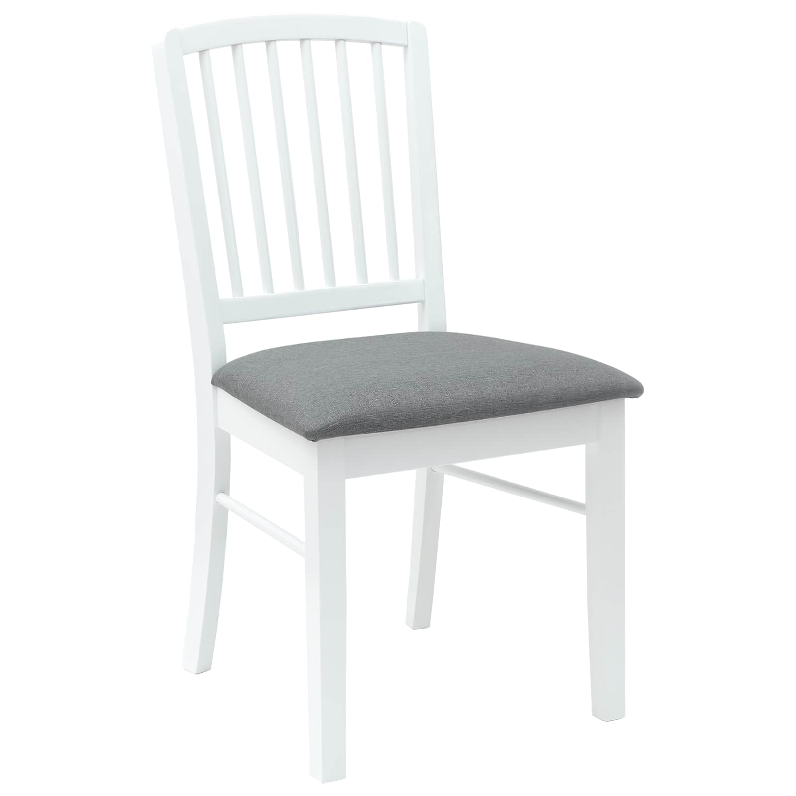 Eettafelstoelen 2 pcs Wit 50 x 52,5 x 91 cm Massief Rubberhout is nu te koop bij PeponiXL, paradijselijk wonen!