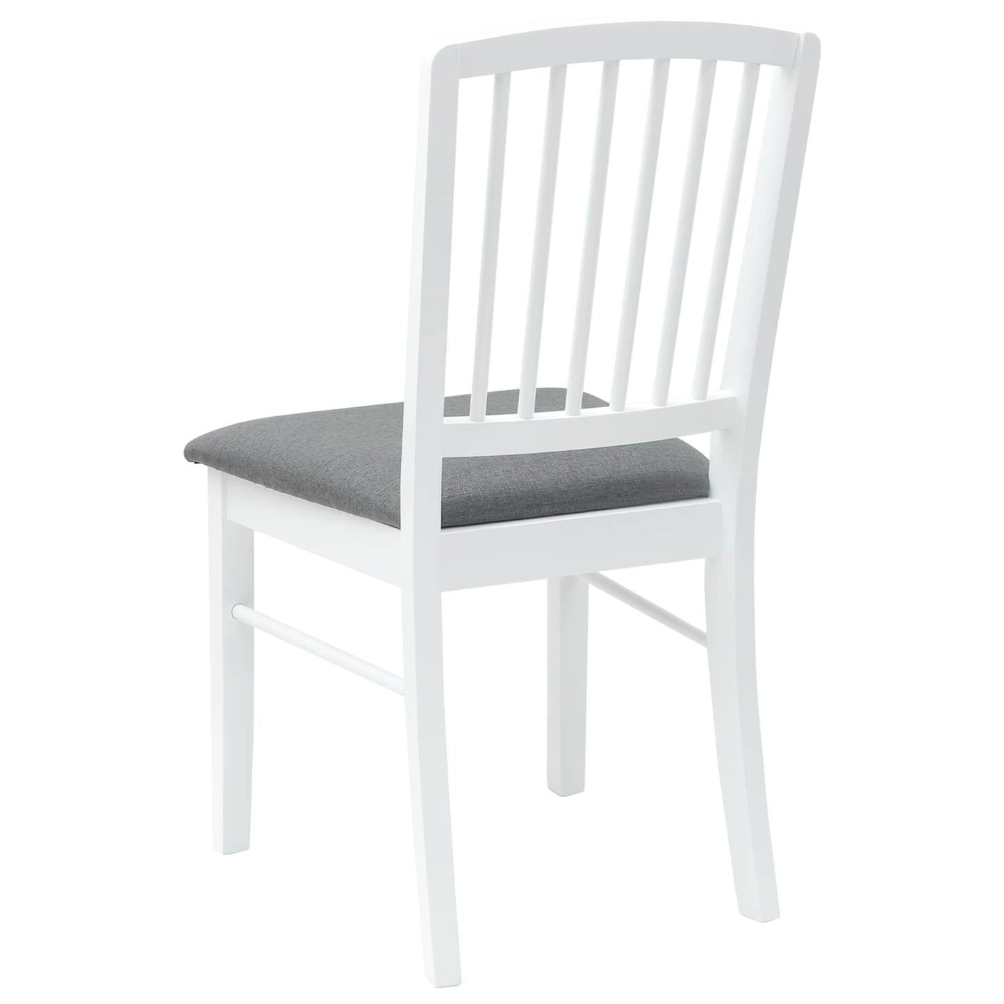 Eettafelstoelen 2 pcs Wit 50 x 52,5 x 91 cm Massief Rubberhout is nu te koop bij PeponiXL, paradijselijk wonen!