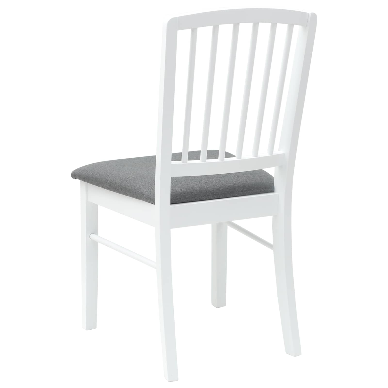 Eettafelstoelen 2 pcs Wit 50 x 52,5 x 91 cm Massief Rubberhout is nu te koop bij PeponiXL, paradijselijk wonen!