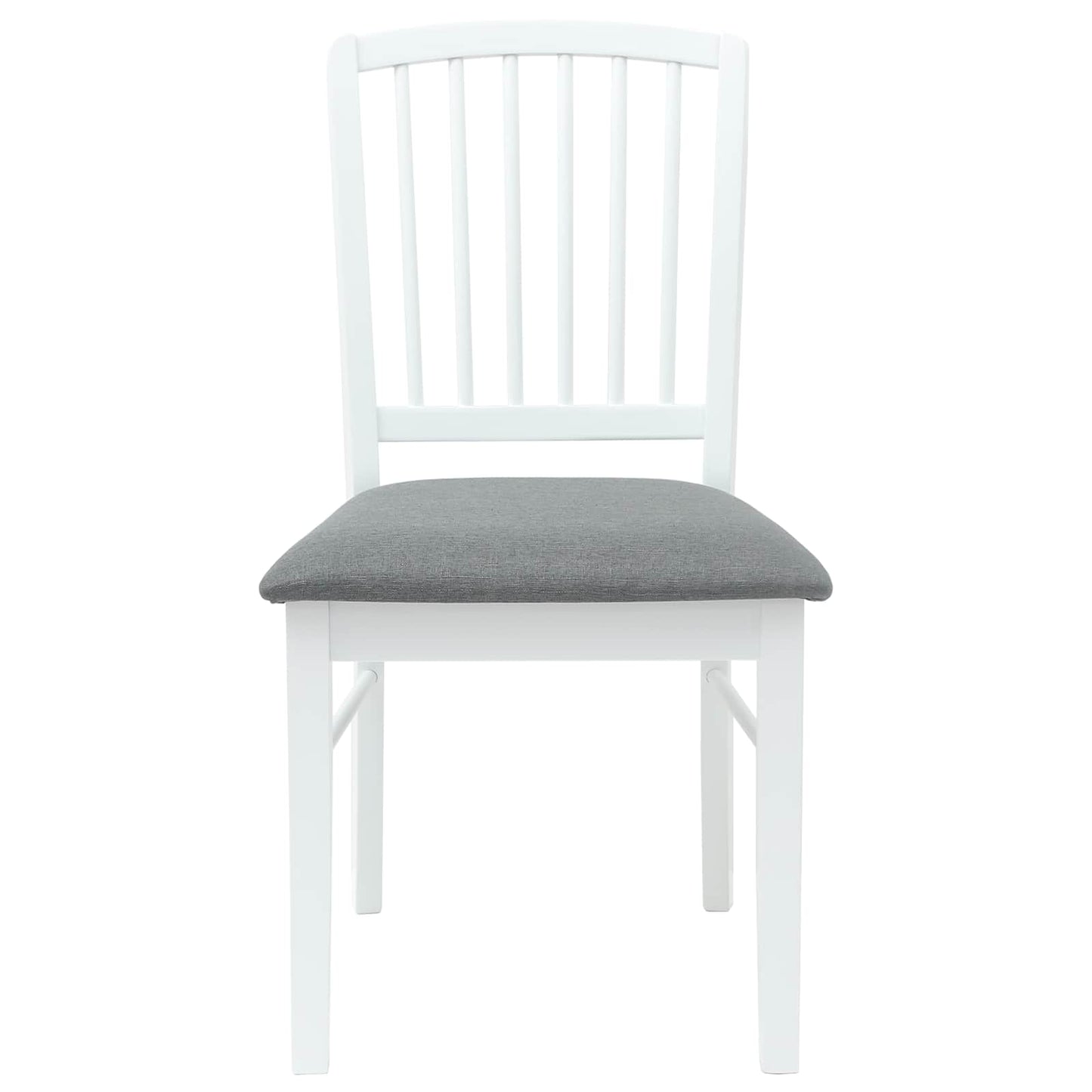 Eettafelstoelen 2 pcs Wit 50 x 52,5 x 91 cm Massief Rubberhout is nu te koop bij PeponiXL, paradijselijk wonen!