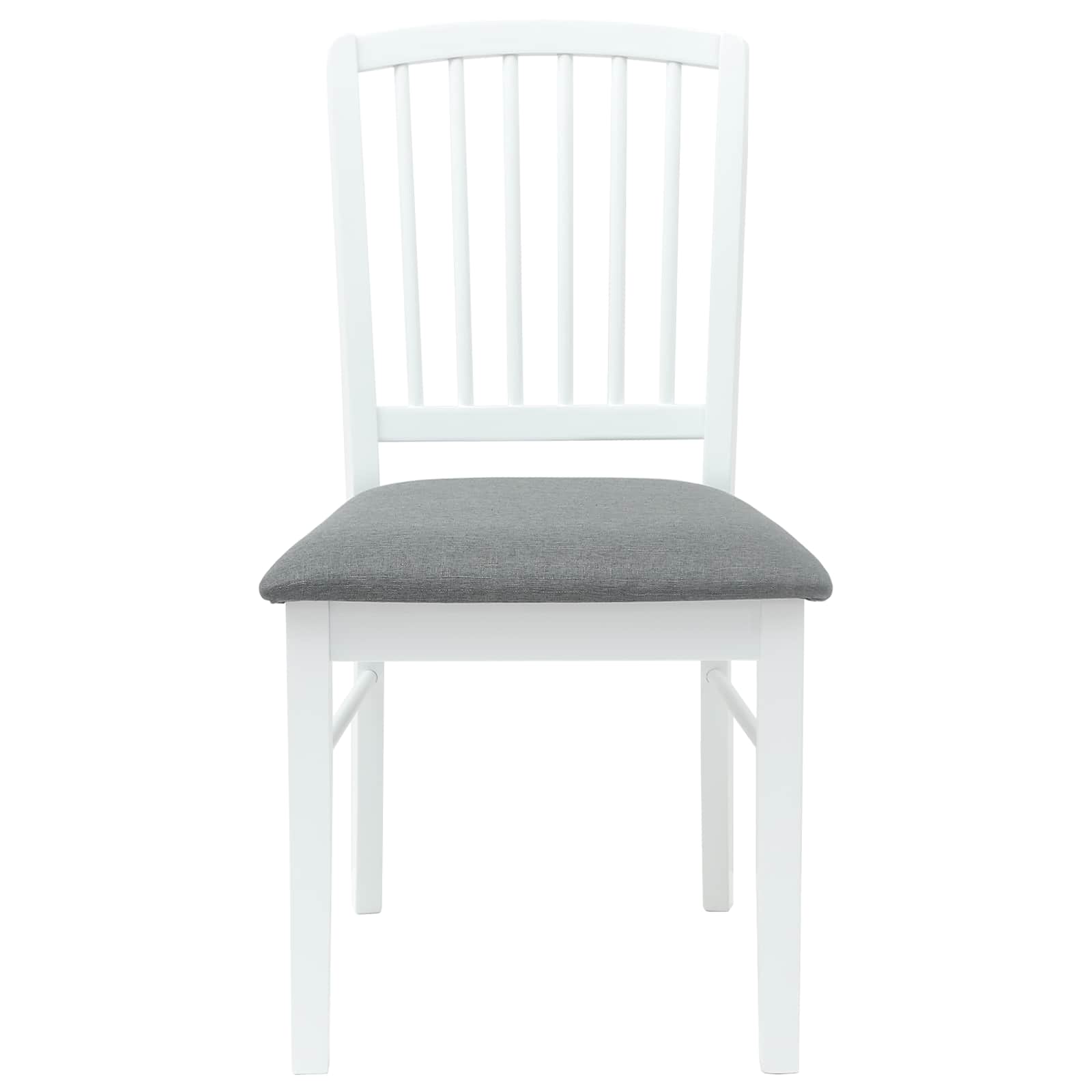 Eettafelstoelen 2 pcs Wit 50 x 52,5 x 91 cm Massief Rubberhout is nu te koop bij PeponiXL, paradijselijk wonen!