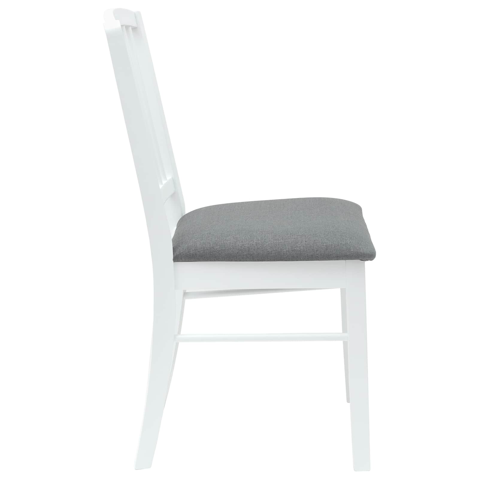 Eettafelstoelen 2 pcs Wit 50 x 52,5 x 91 cm Massief Rubberhout is nu te koop bij PeponiXL, paradijselijk wonen!