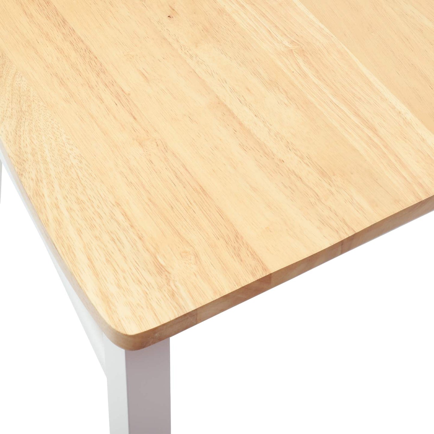 Eettafelstoelen 2 pcs Wit 50 x 52,5 x 91 cm Massief Rubberhout is nu te koop bij PeponiXL, paradijselijk wonen!