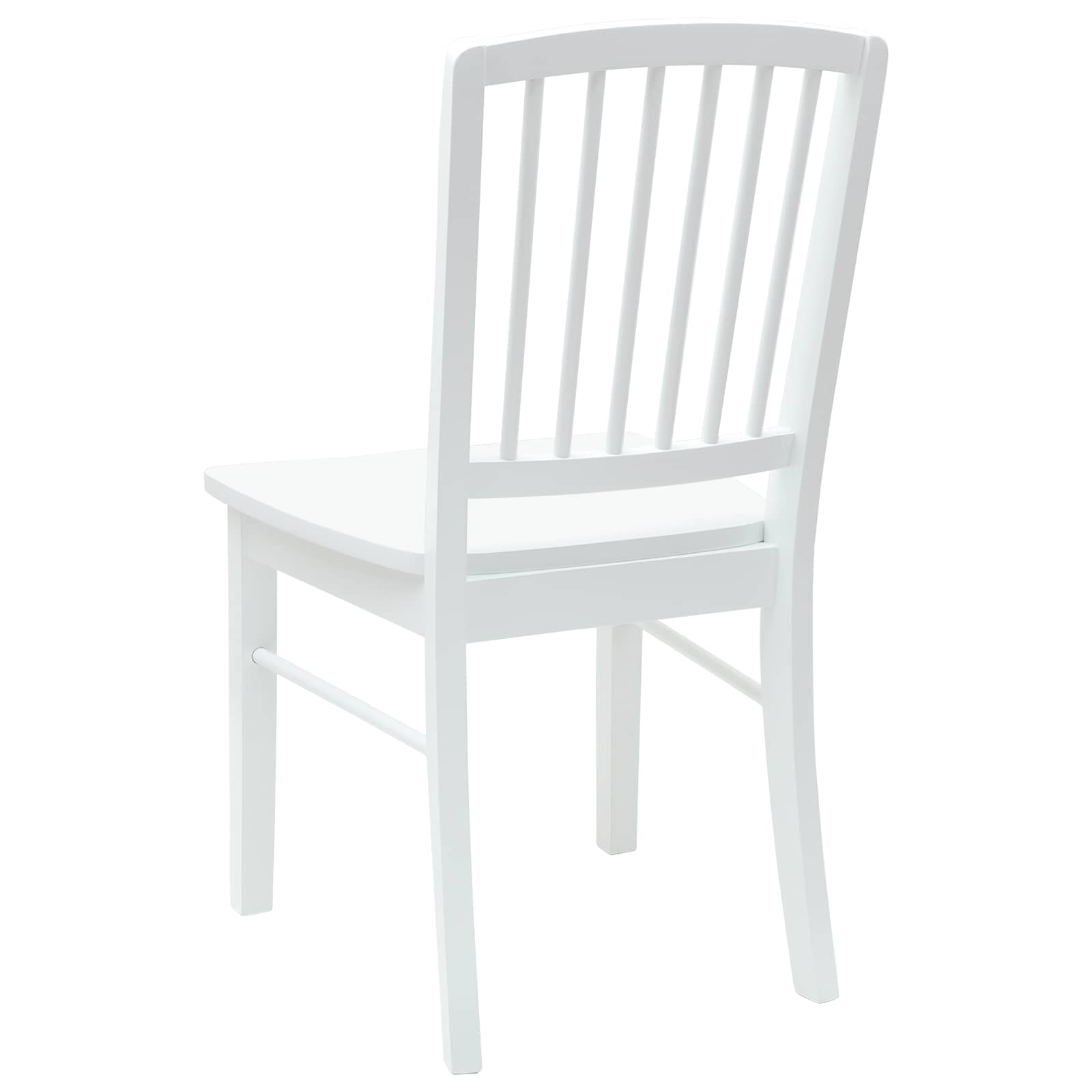 Eettafelstoelen 2 pcs Wit 50 x 52,5 x 91 cm Massief Rubberhout is nu te koop bij PeponiXL, paradijselijk wonen!