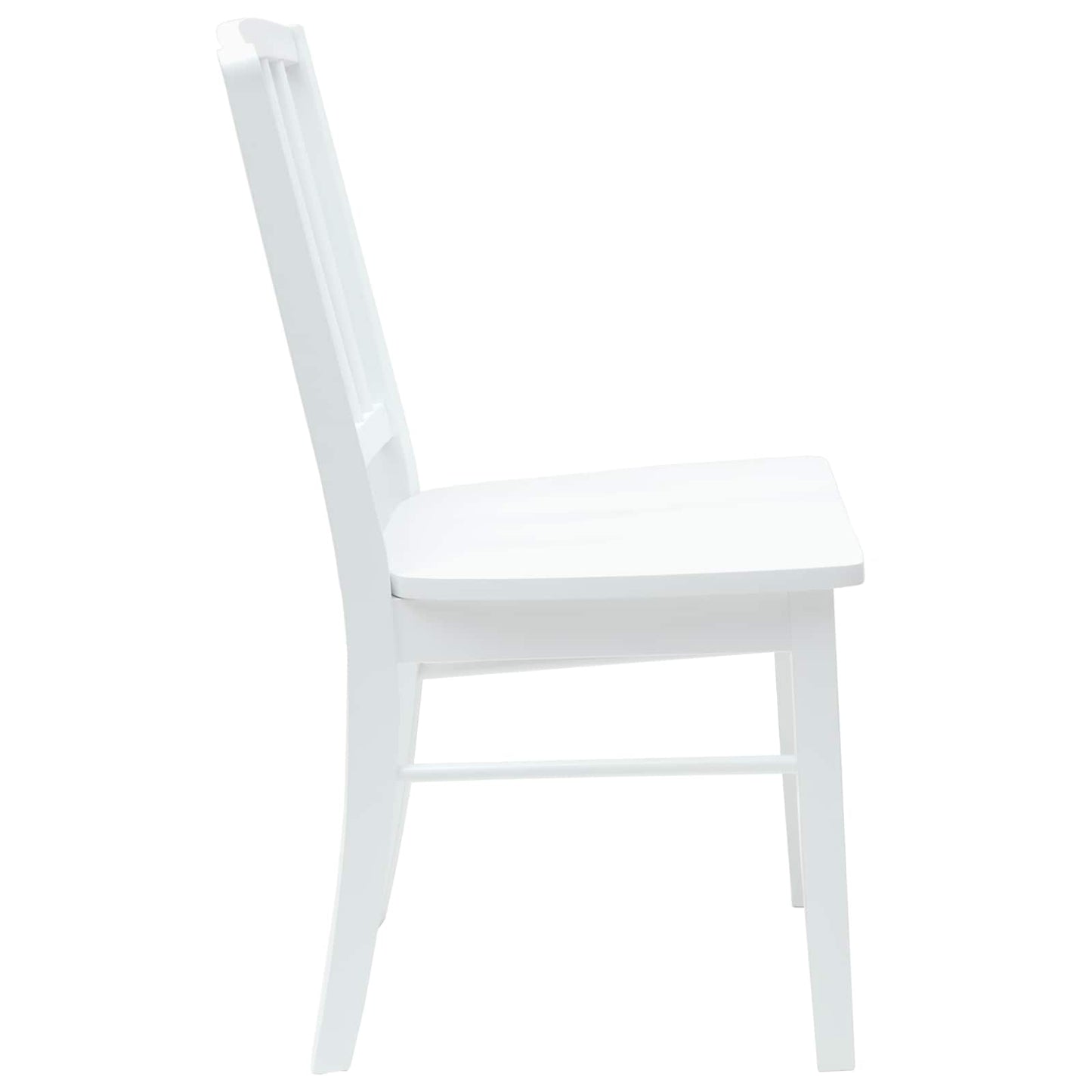 Eettafelstoelen 2 pcs Wit 50 x 52,5 x 91 cm Massief Rubberhout is nu te koop bij PeponiXL, paradijselijk wonen!